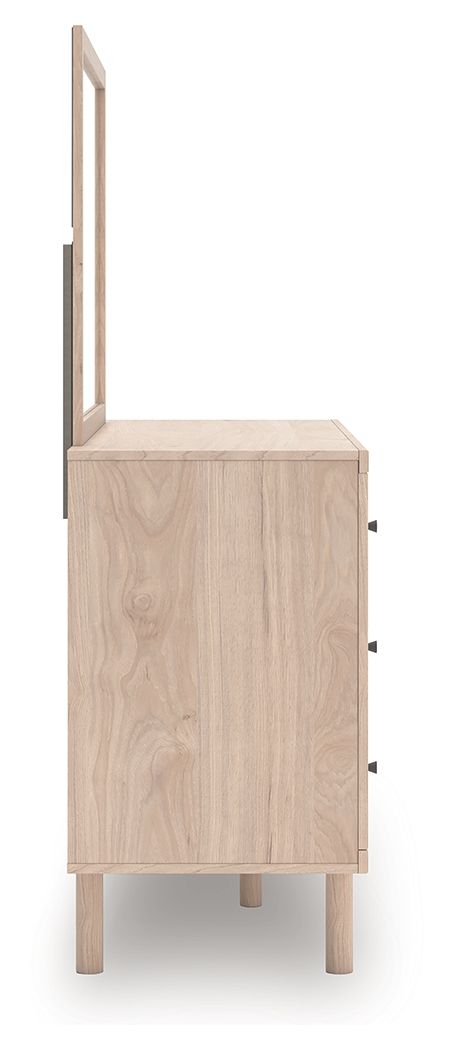 Ashley Furniture Arloster - Dresser And Mirror - Tan - Image 9