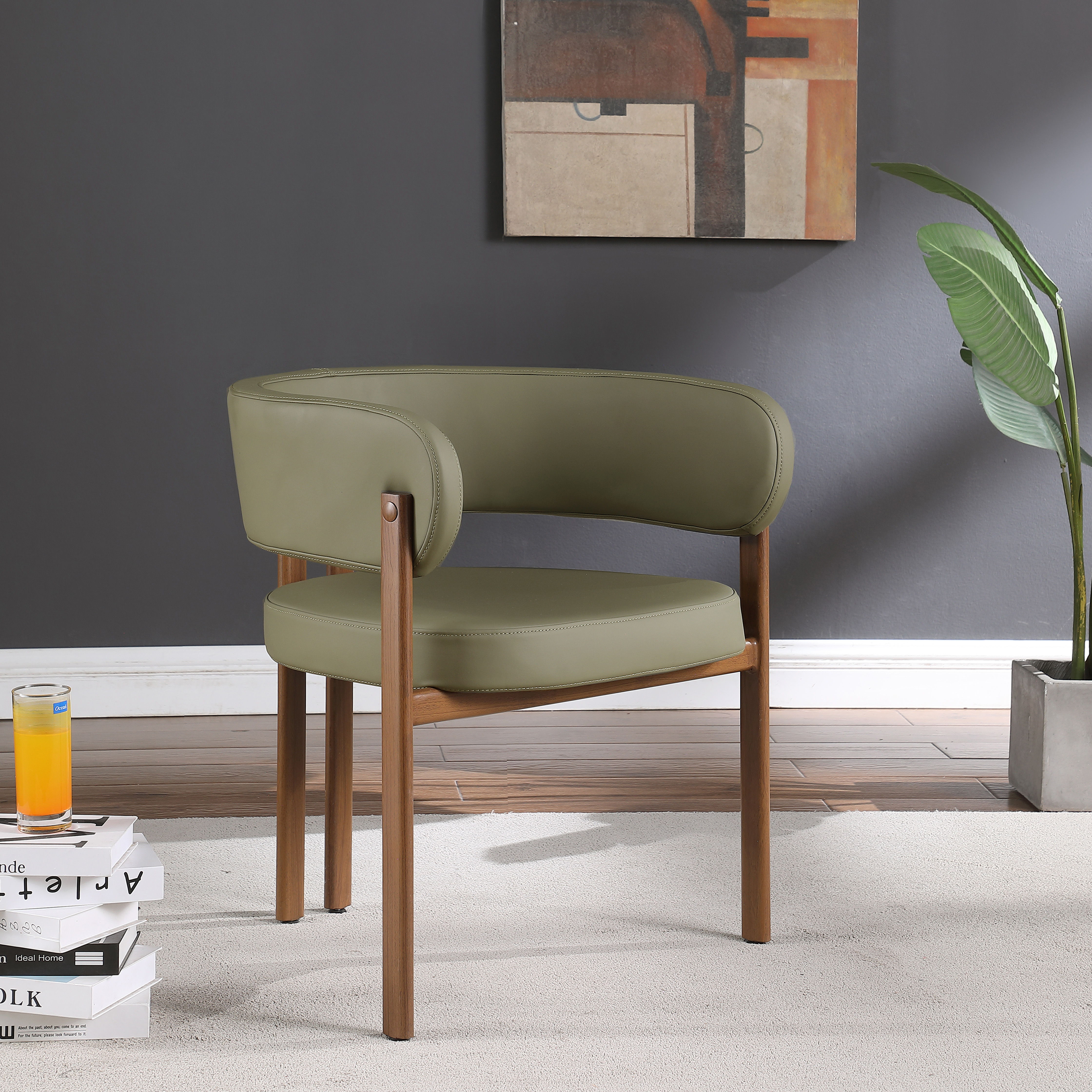Gideon - Dining Chair (Set of 2) - Olive Green