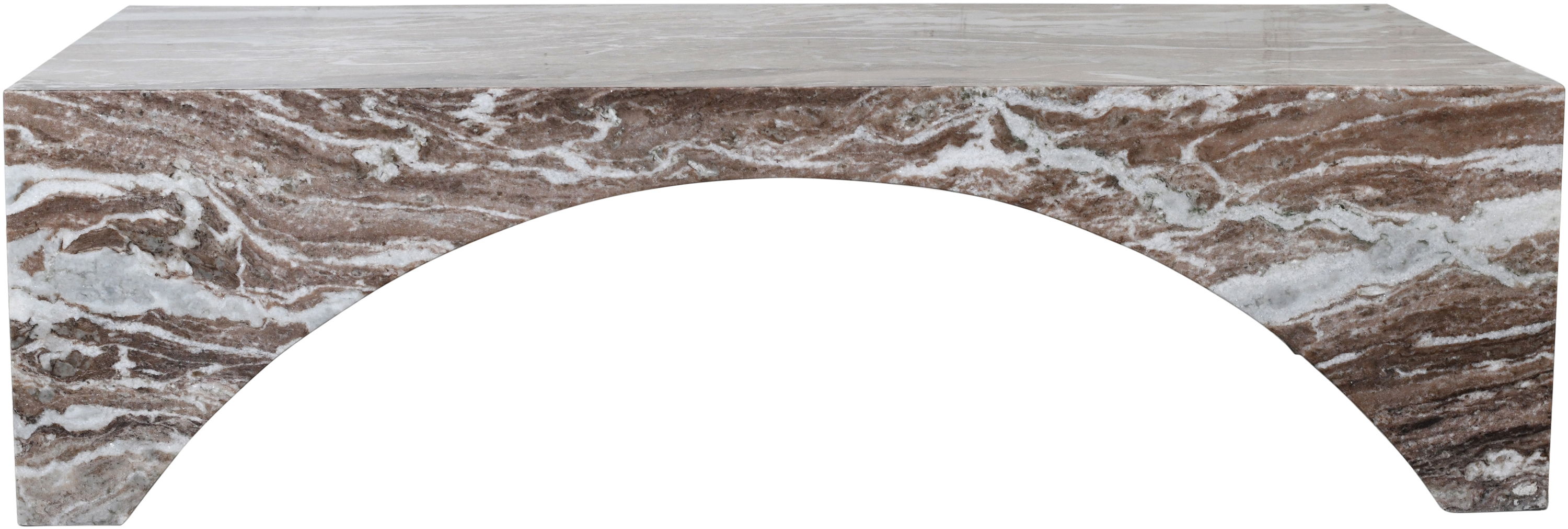 Palermo - Marble Coffee Table - Brown