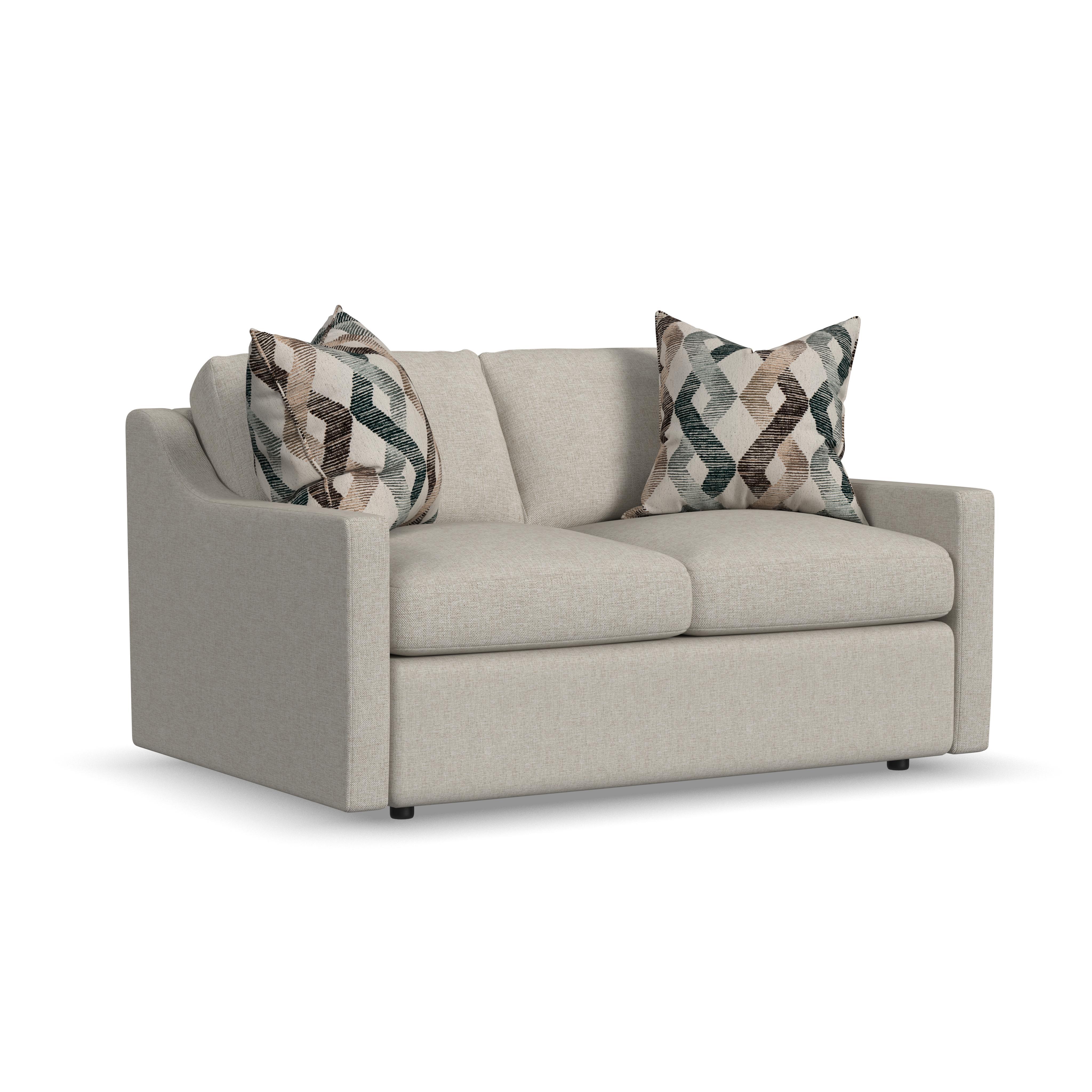 Sky - Fabric Upholstered Loveseat, light gray, view 3