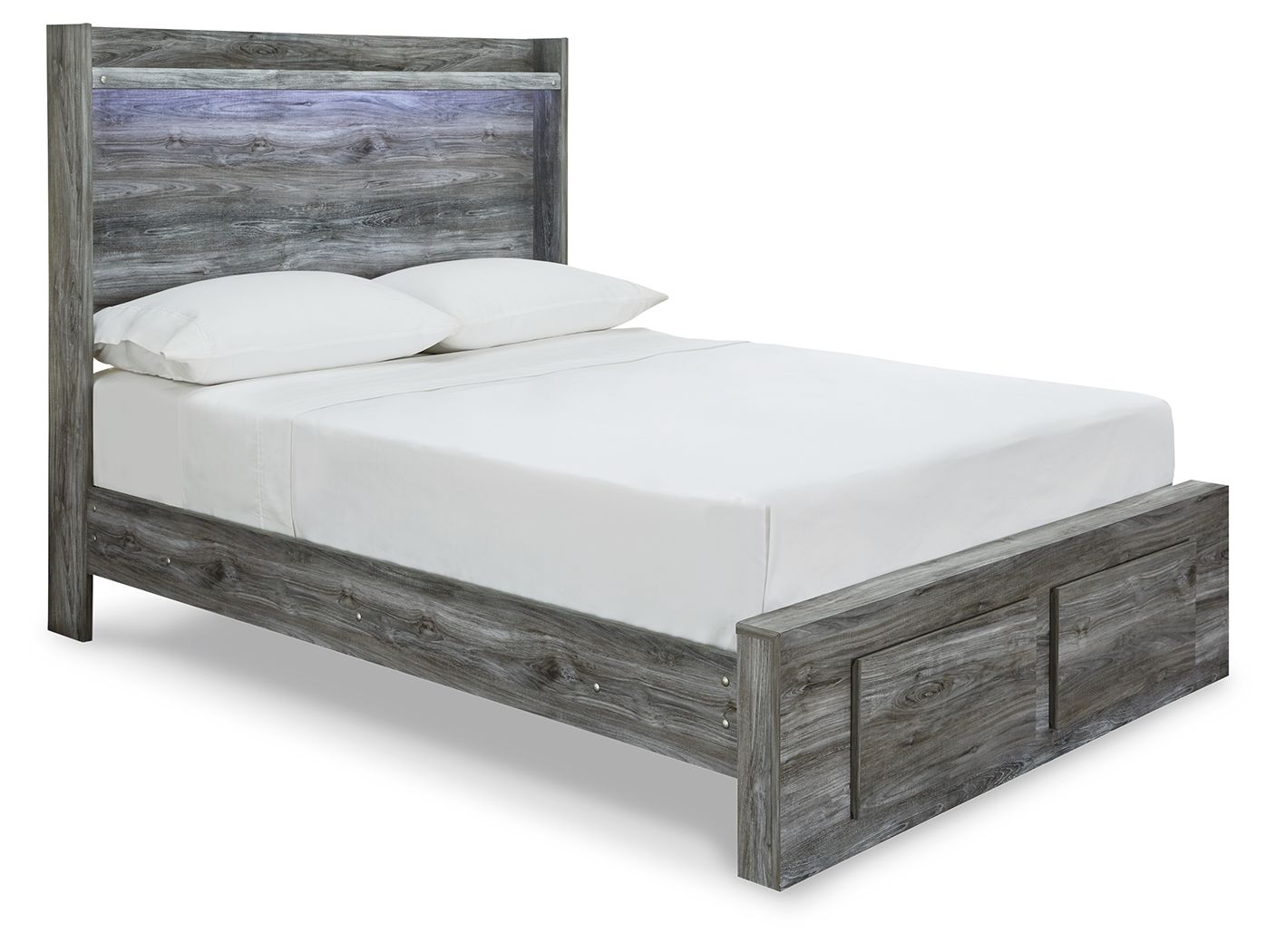Ashley Furniture Baystorm - Full Panel Bed With 2 Storage Drawers - 9 Pc. - Dresser, Mirror, Chest, Full Bed, 2 Nightstands - Gray - Image 7