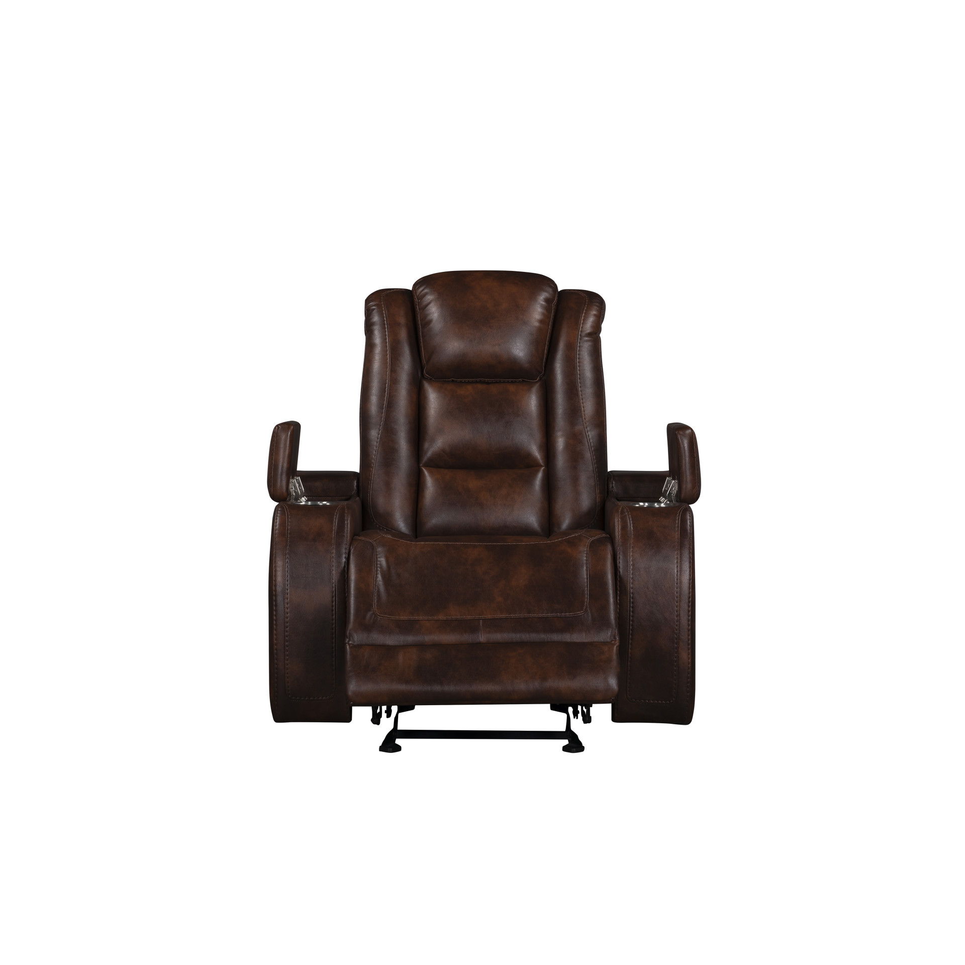 Chester - Glider Recliner With Power Headrest & Footrest - Brown