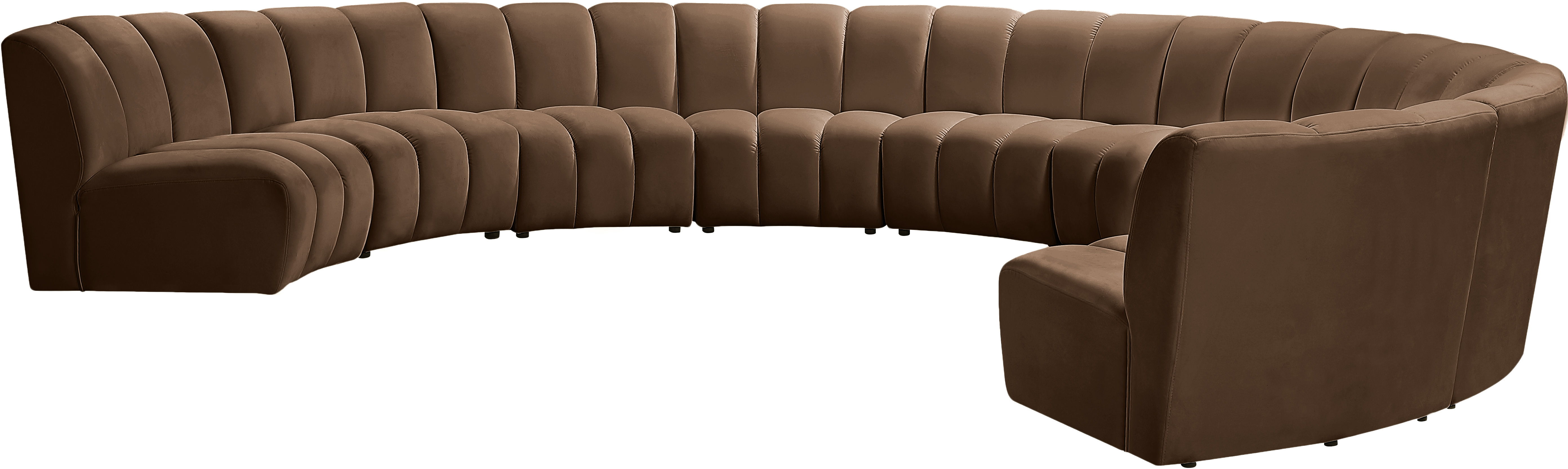 Infinity - 9 Piece Modular Sectional - Brown