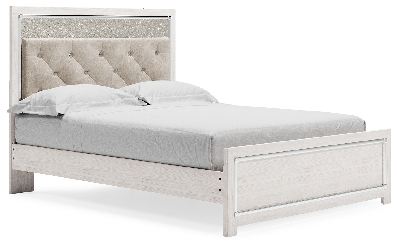 Queen Panel Bed With Roll Slats