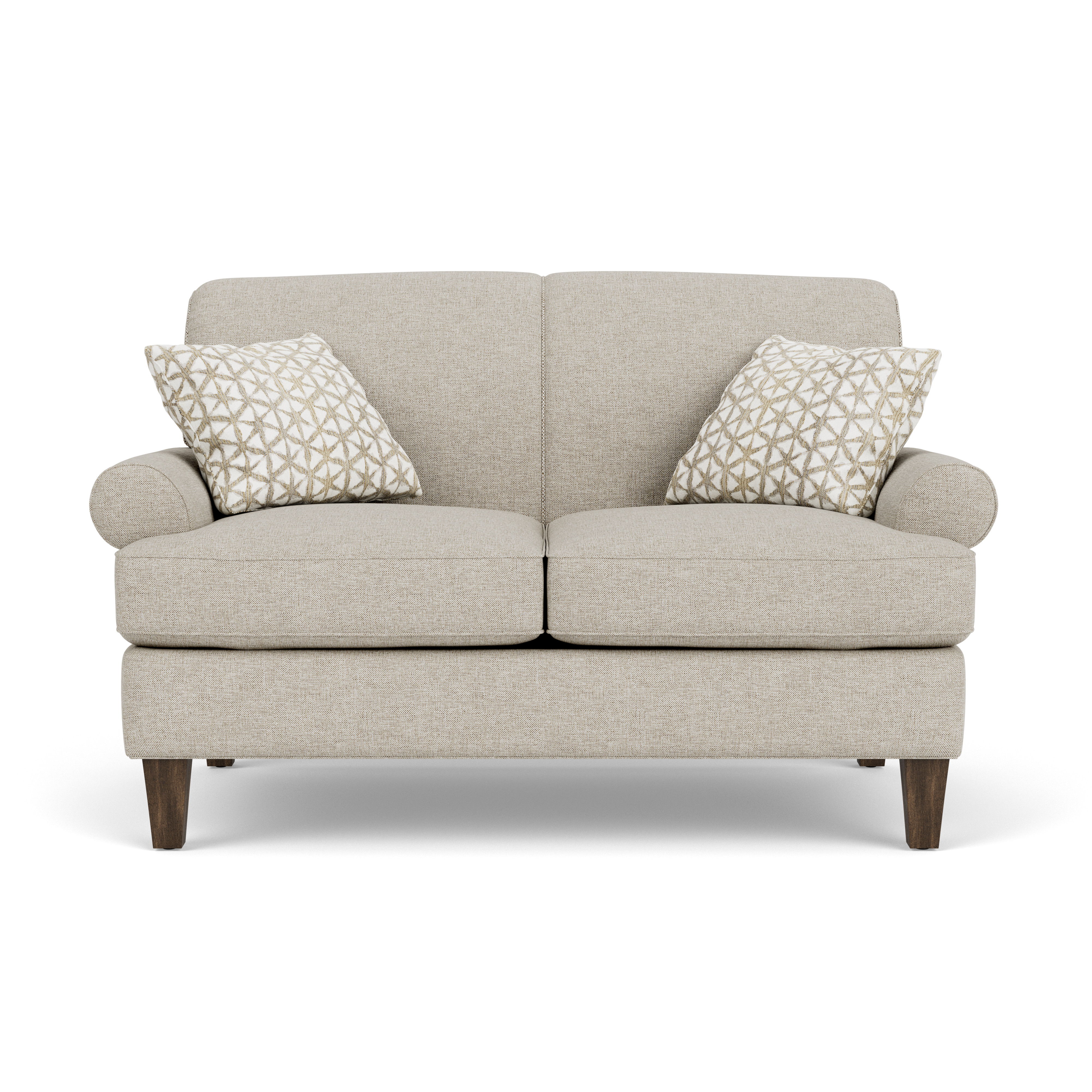 Venture - Fabric Loveseat, white, view 4