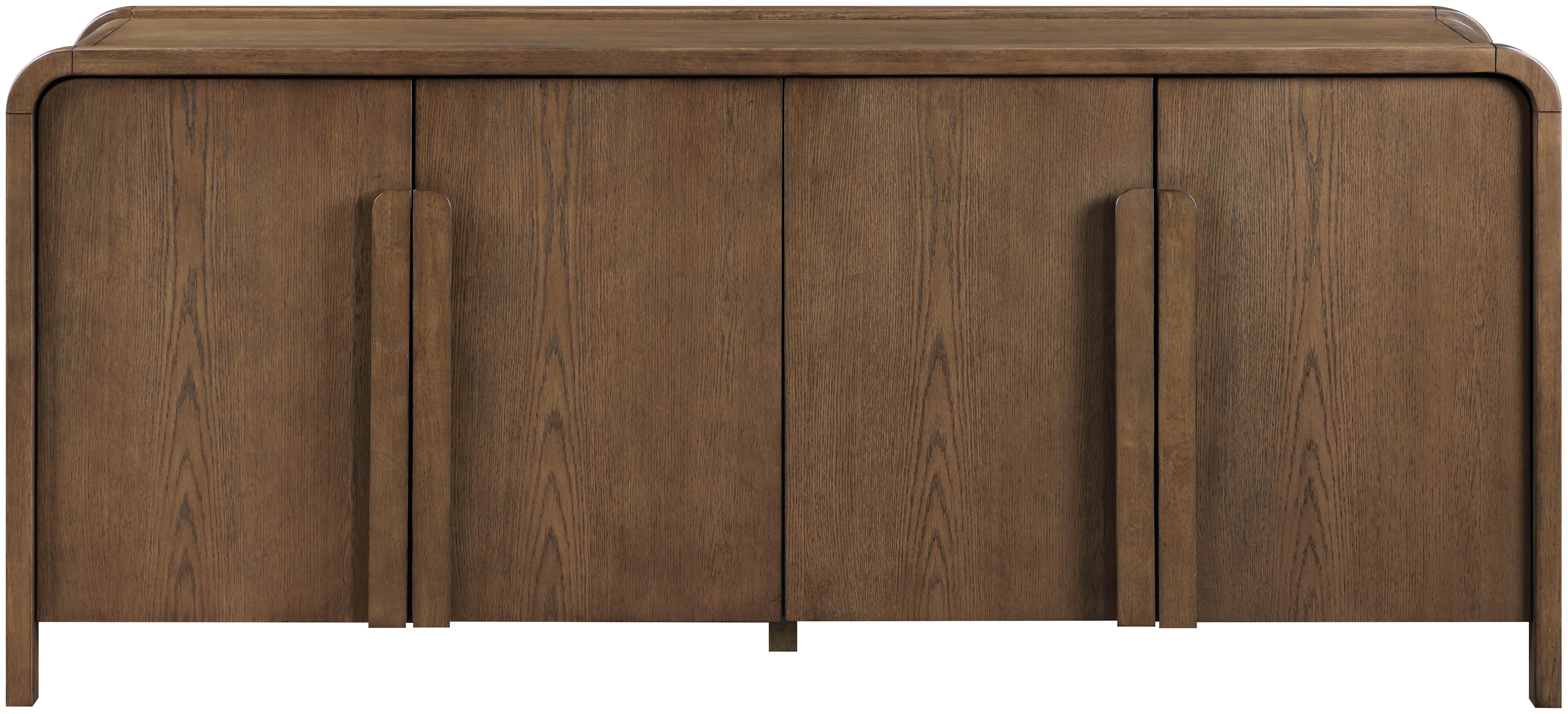 Harmony - Oak Veneer And Solid Wood Sideboard/Buffet - Brown
