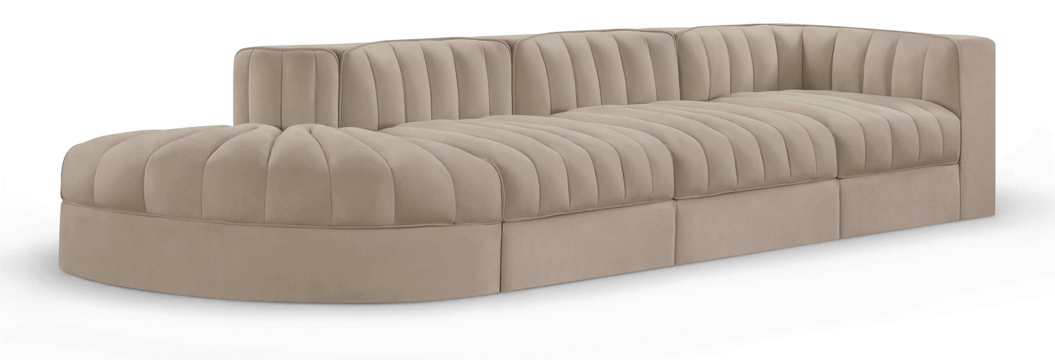4 Pc · Modular Sectional With Reverse Corner Chair