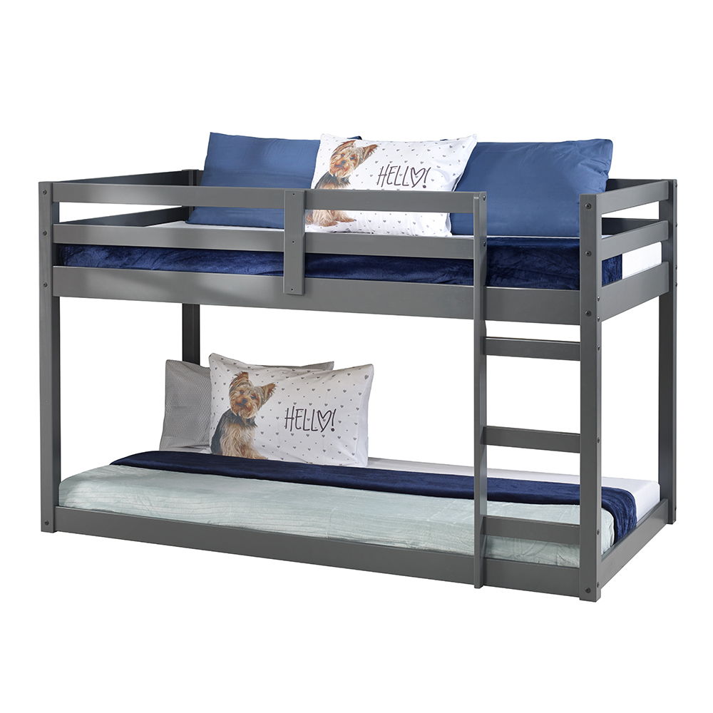Gaston - Twin Loft Bed - Gray, gray, view 5
