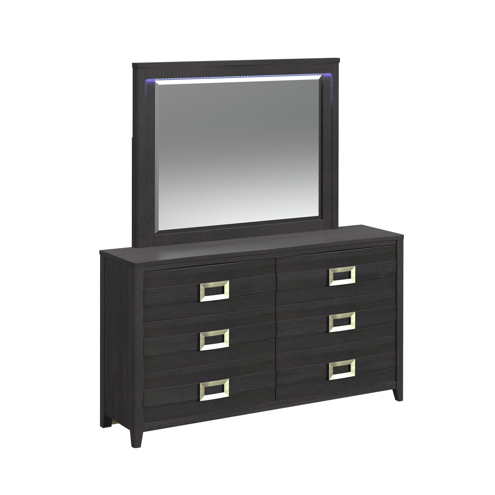 Dresser & Mirror With LED