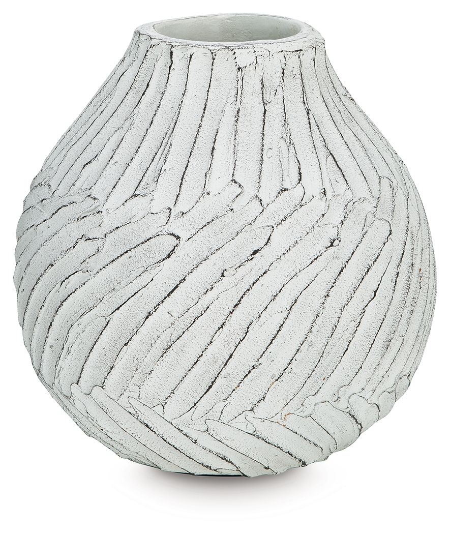 Shelvie - Vase - 12" - Distressed White
