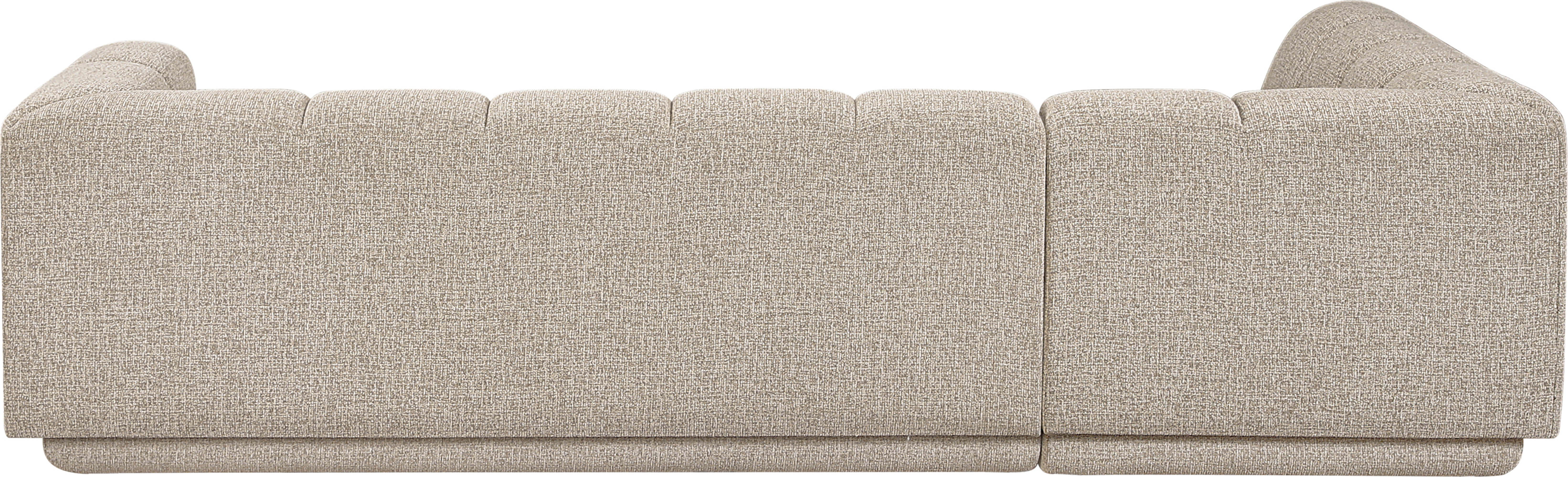 Modari - Fabric Upholstered 2 Piece LAF Modular Sectional - Beige