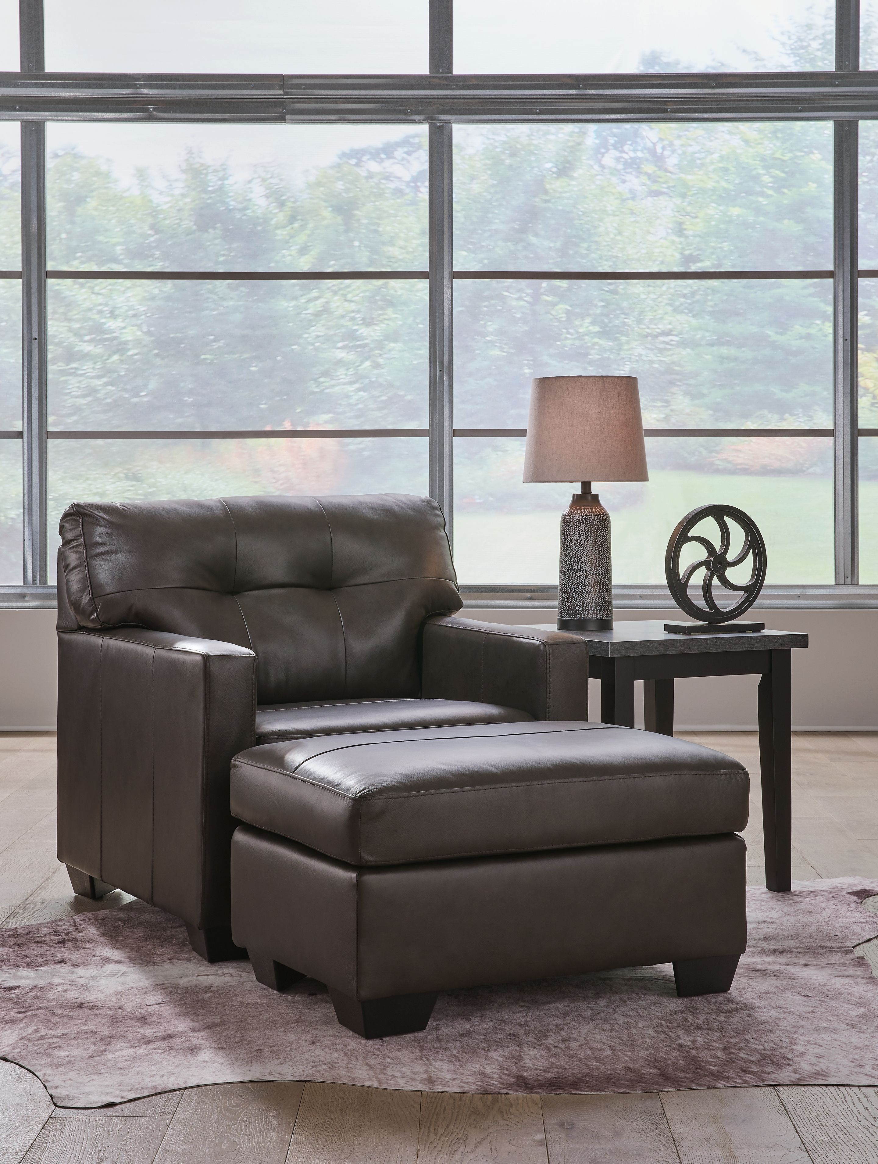 Ashley Belziani - Storm - 2 Pc. - Chair And A Half, Ottoman