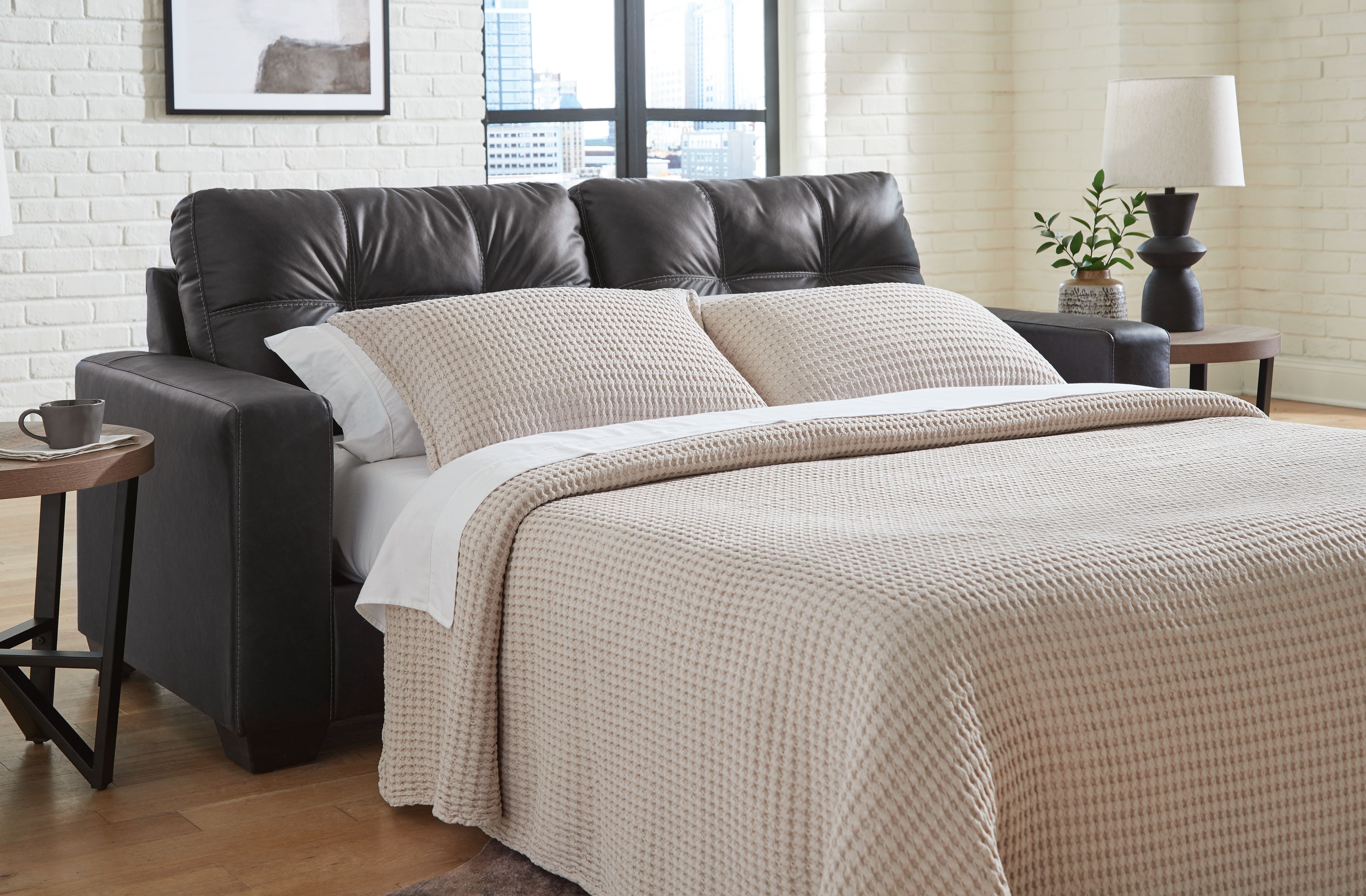Ashley Furniture Barlin Mills - Queen Sofa Sleeper - Carbon - Image 2