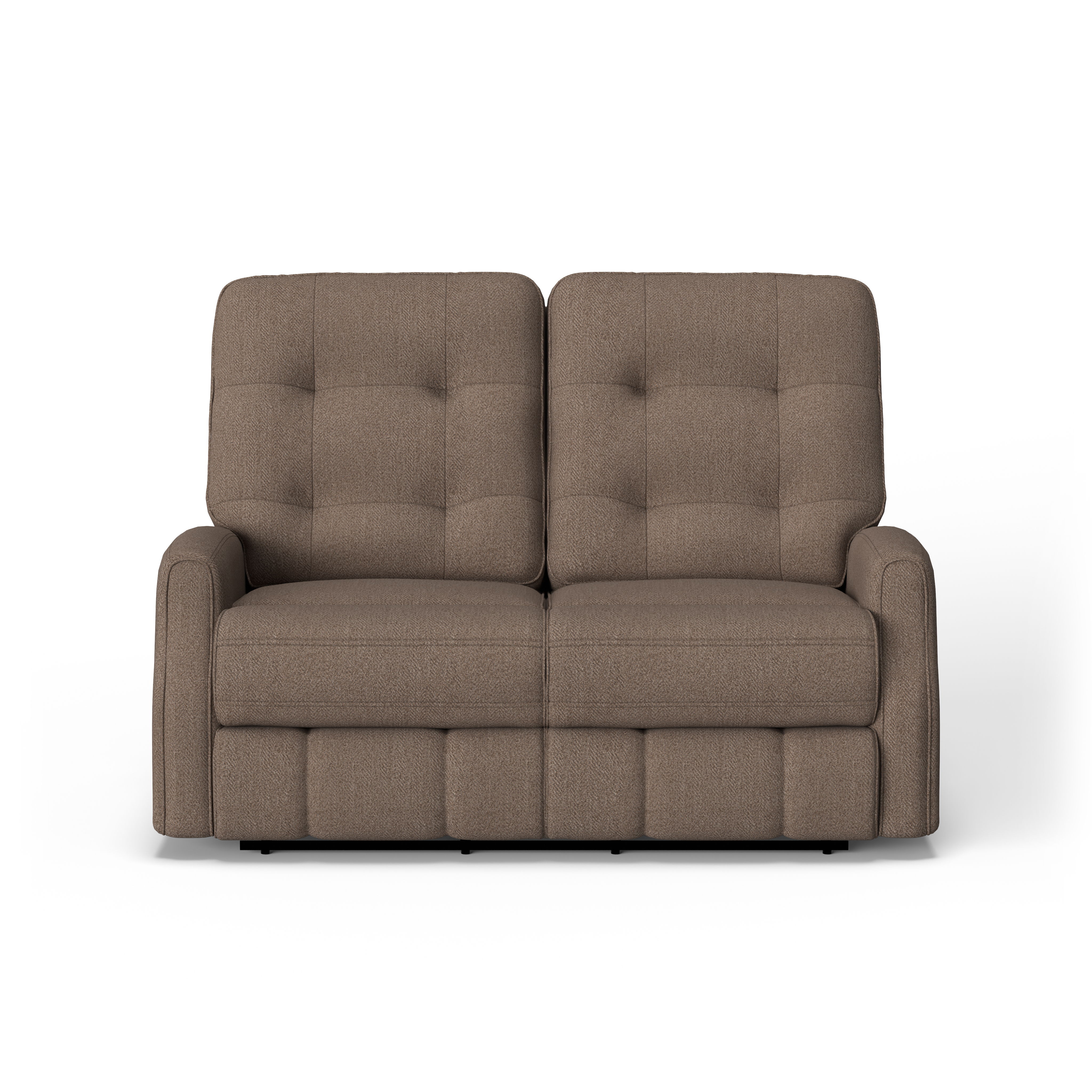 Devon - Transitional Fabric Reclining Loveseat, gray, view 3