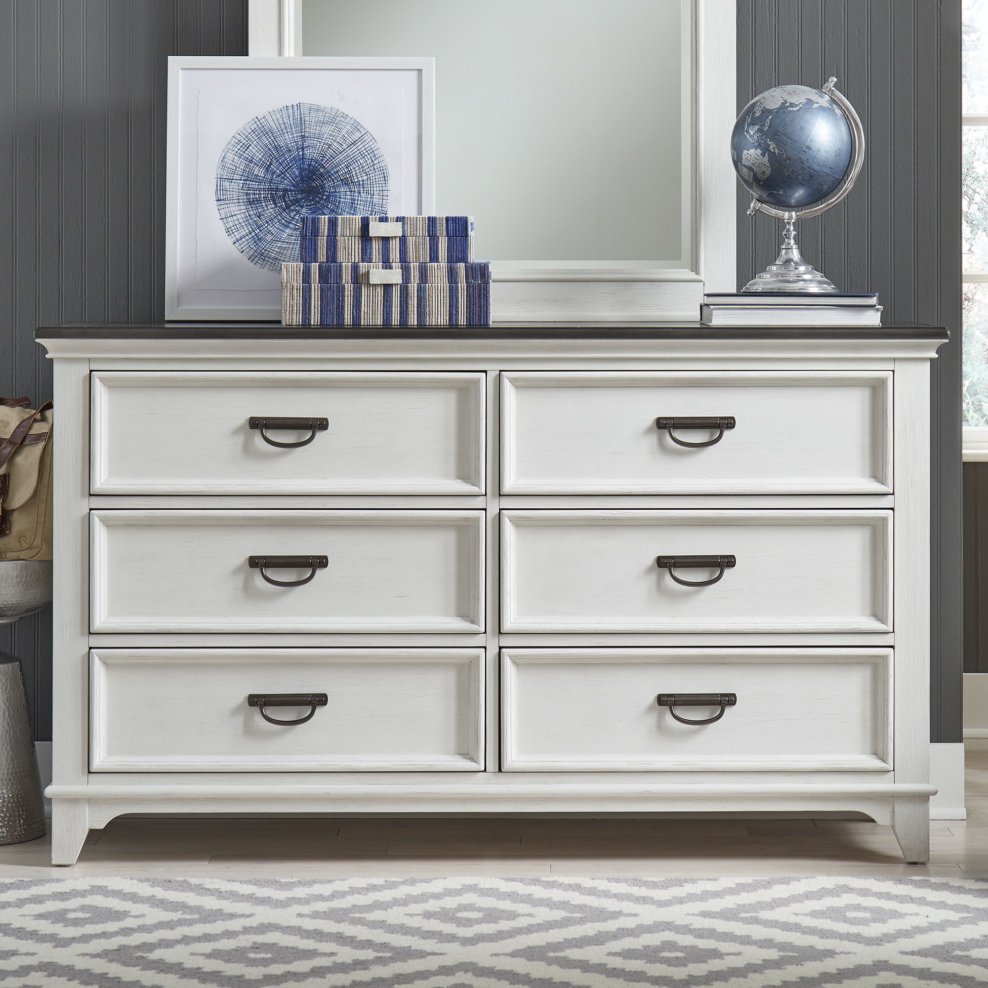 Liberty Furniture Allyson Park - 6 Drawer Dresser - White