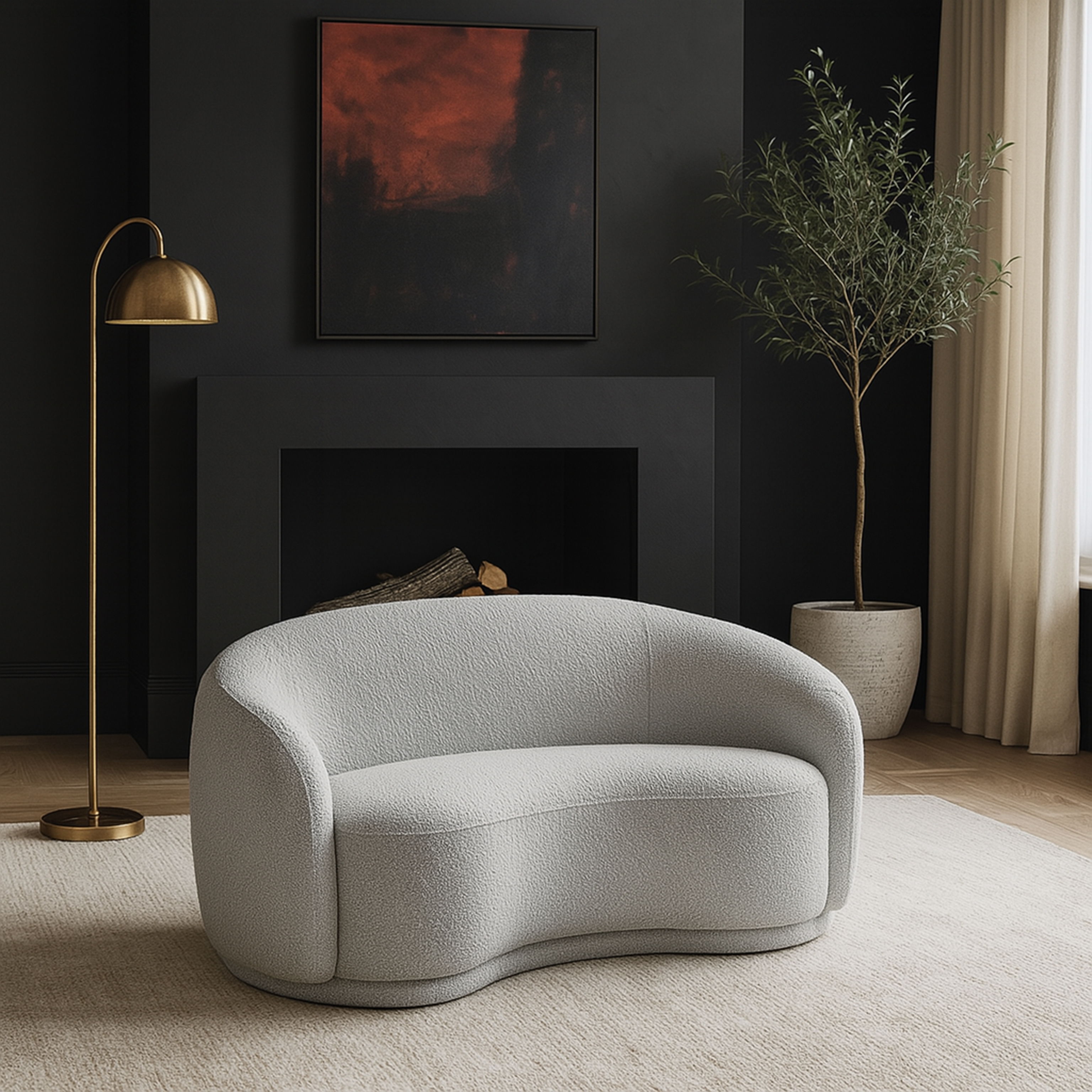 Hyde - Loveseat - Gray
