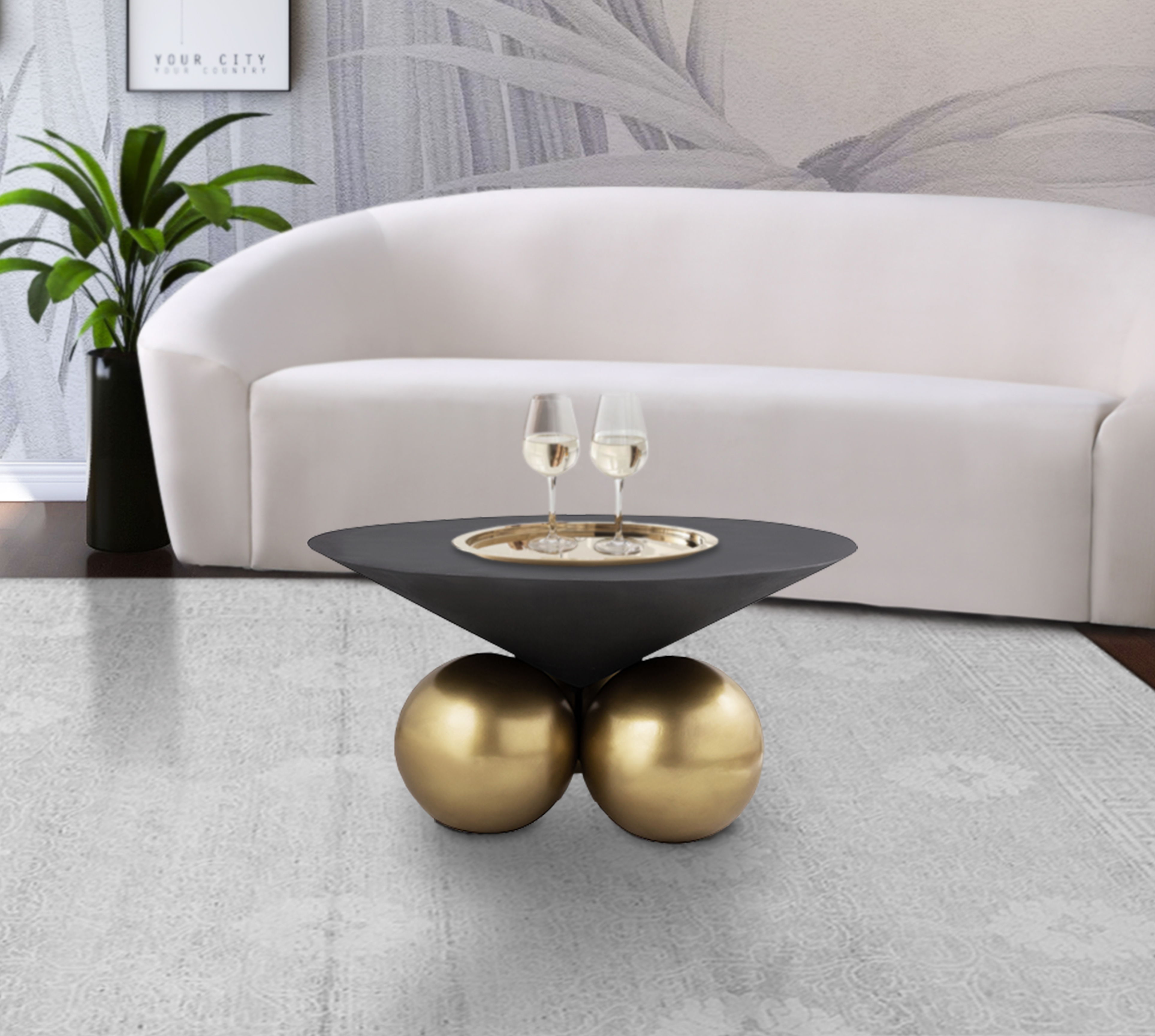 Naples - Coffee Table - Gray Cement