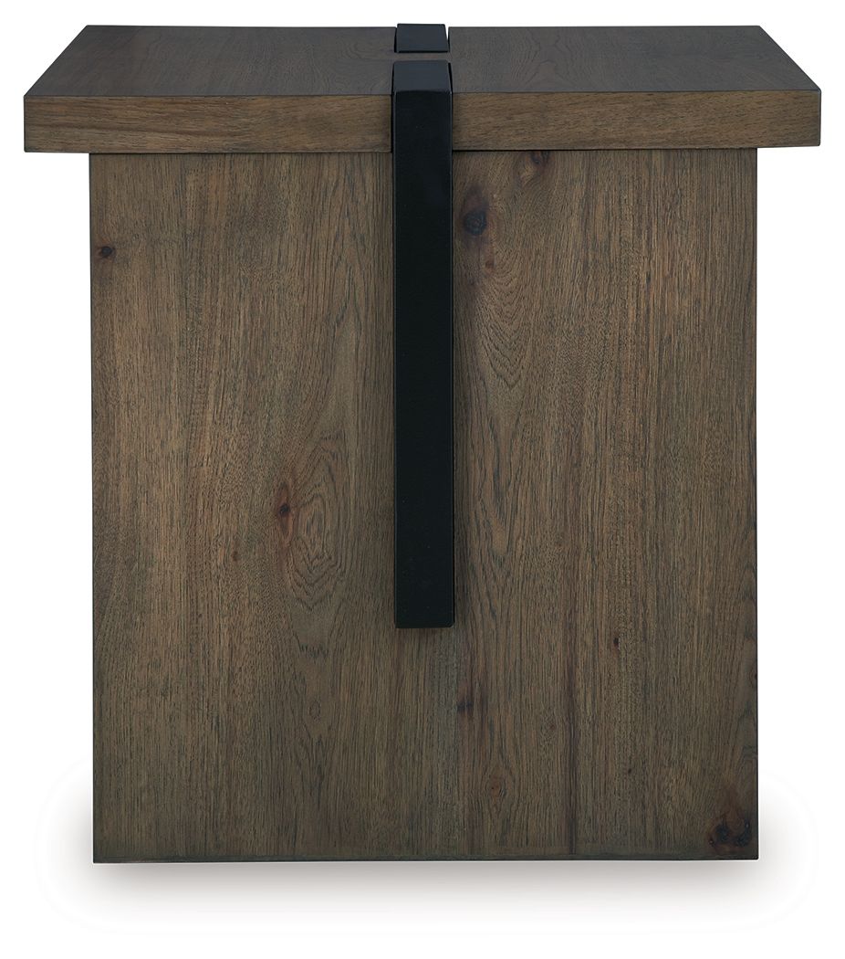 Ashley Furniture Kandinew - Square End Table - Light Brown - Image 8