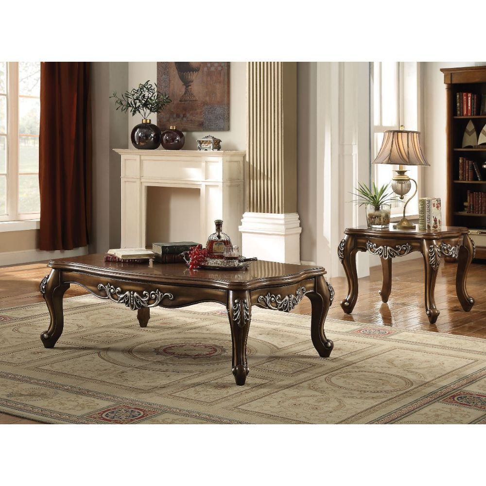 Latisha - Coffee Table - Antique Oak, dark brown
