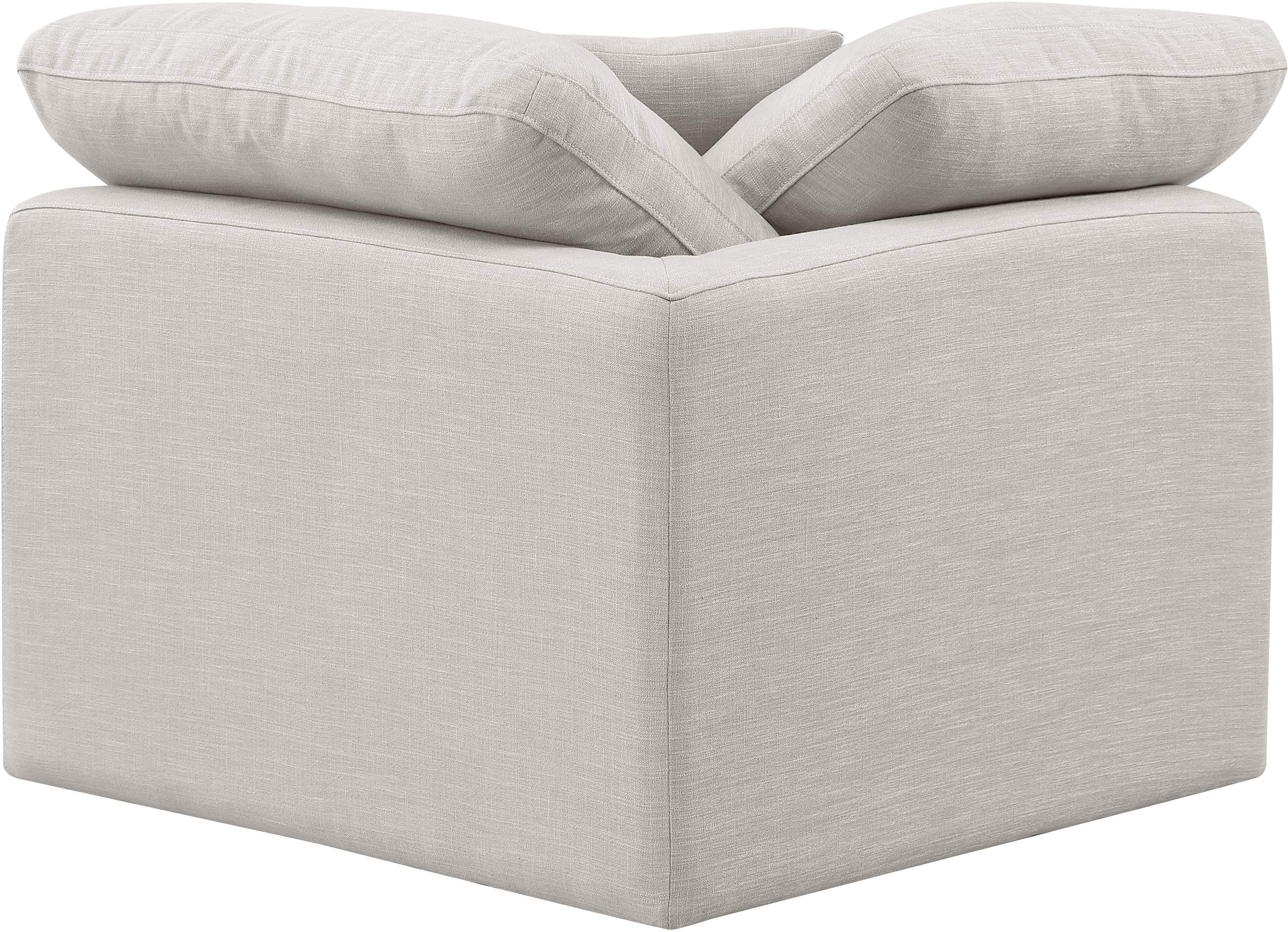 Indulge - Linen Corner Chair - Cream