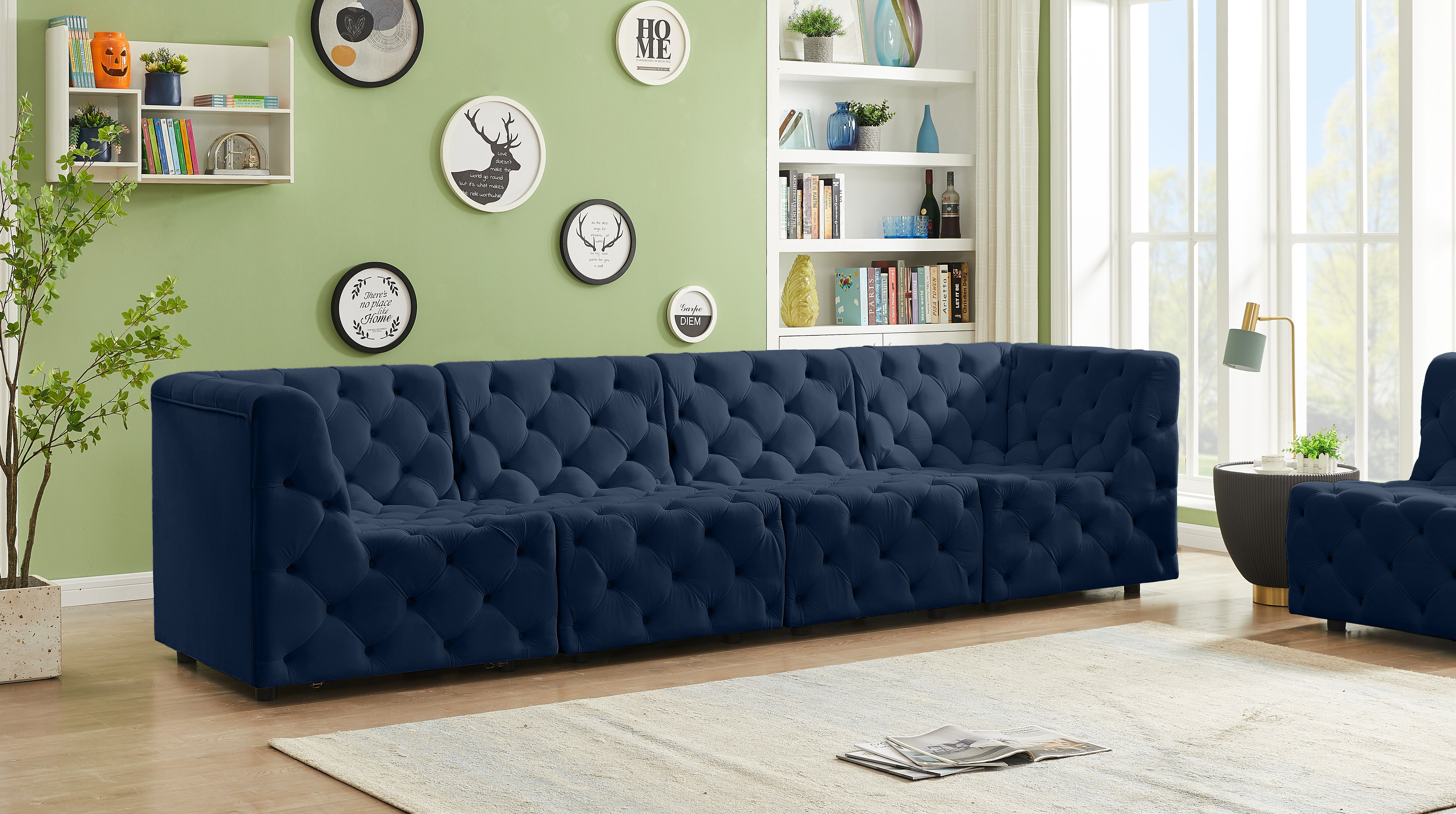 Tuft - 4 Piece Modular Sofa - Navy