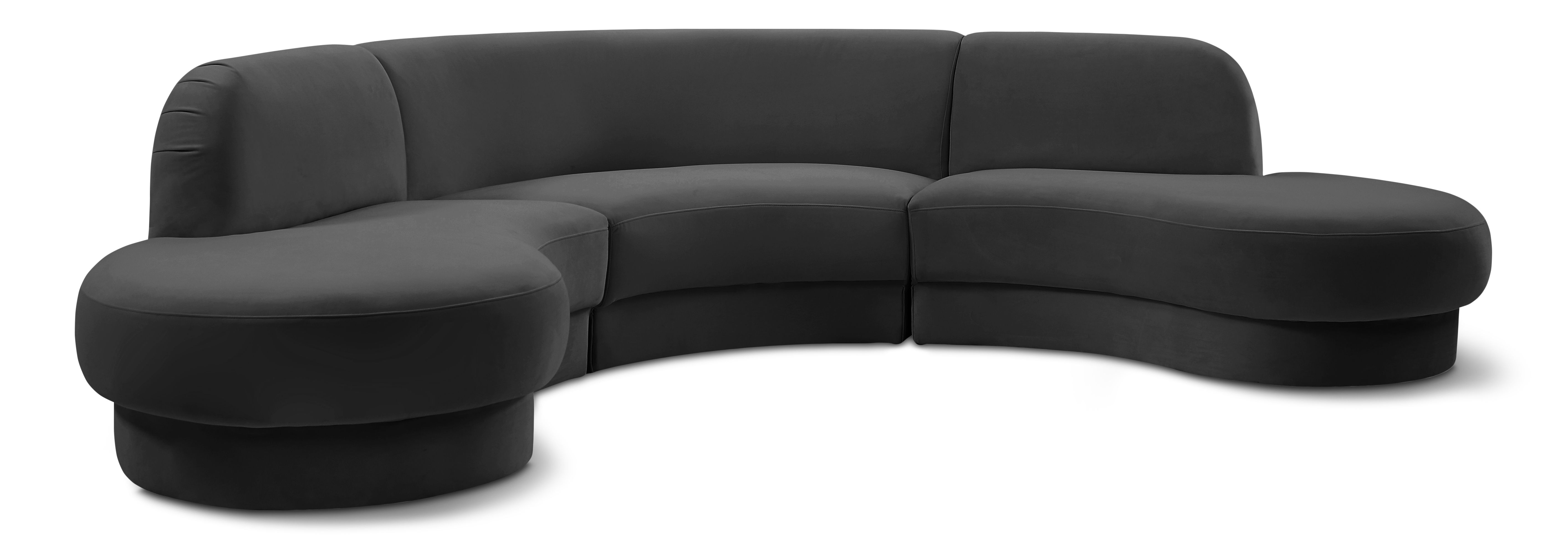 Rosa - 3 Piece Sectional - Gray