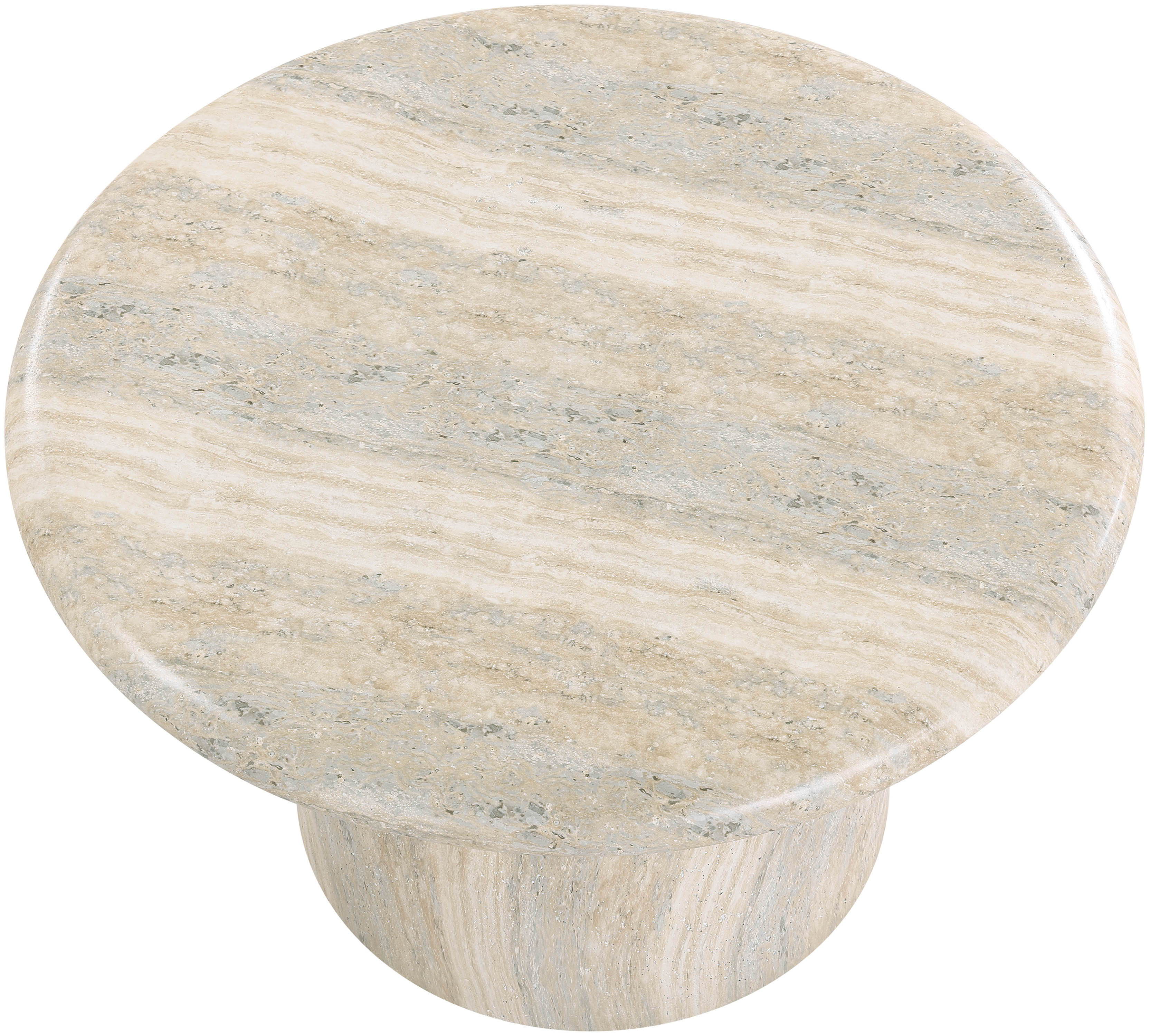 Emara - 14" Concrete And Fiberglass Indoor / Outdoor Coffee Table - Natural