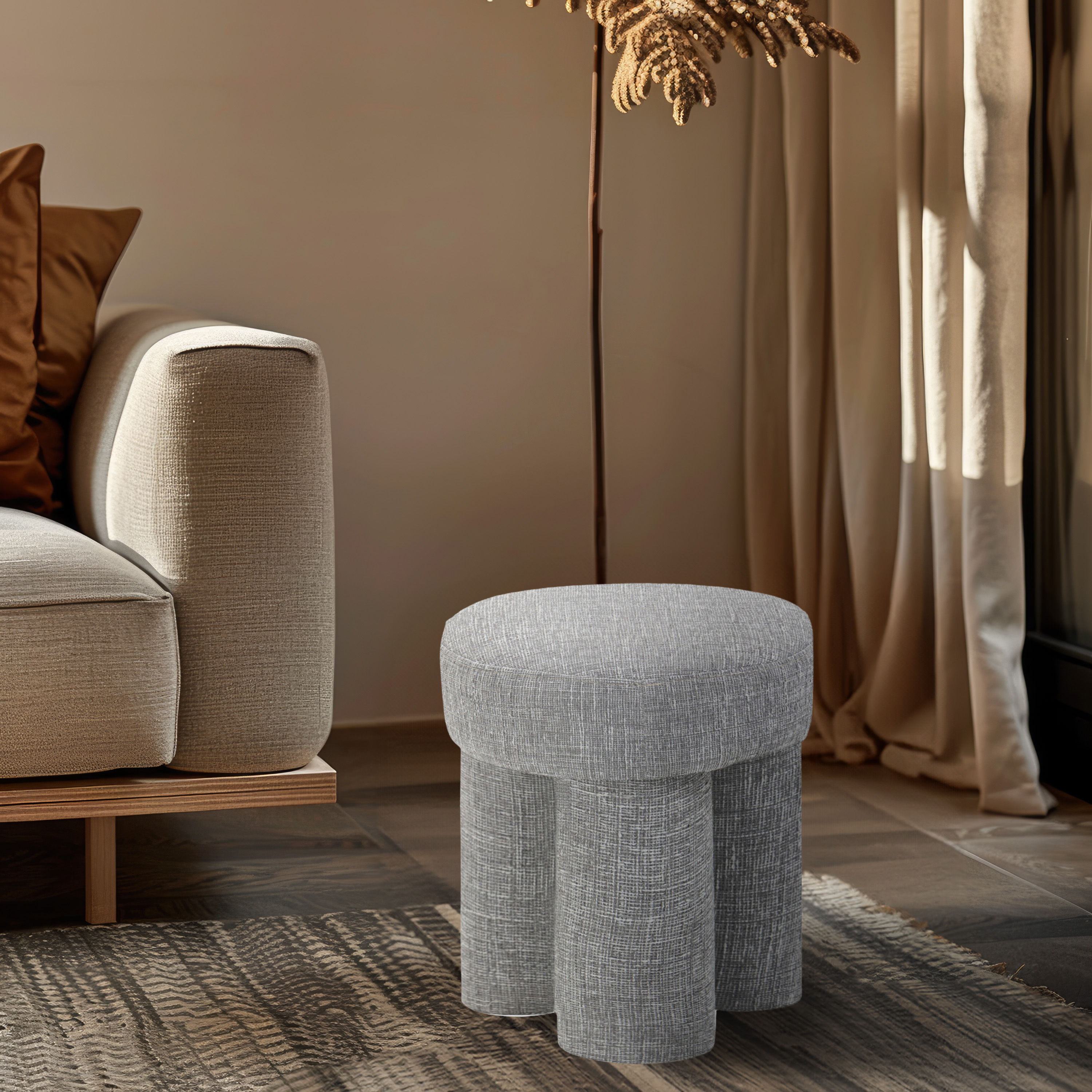 Larson - Ottoman / Stool - Gray