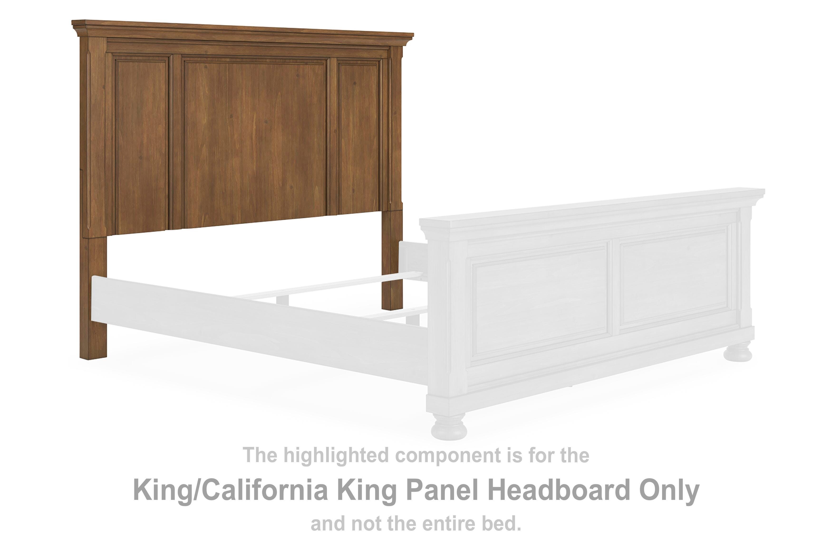 Feddinger – King/California King Panel Headboard – Medium Brown