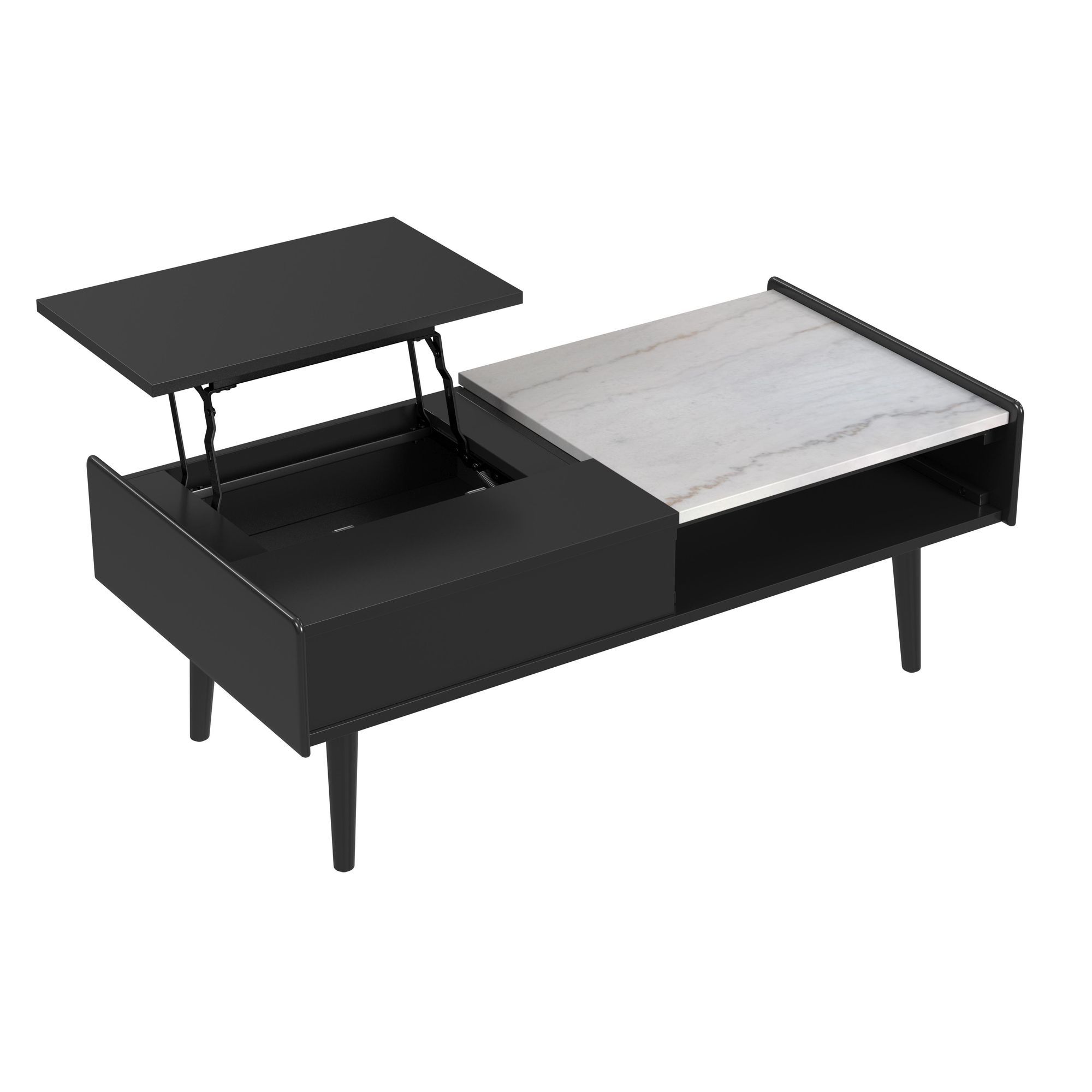 Lanette - 2 Piece Occasional Table (Coffee Table & End Table) - Black