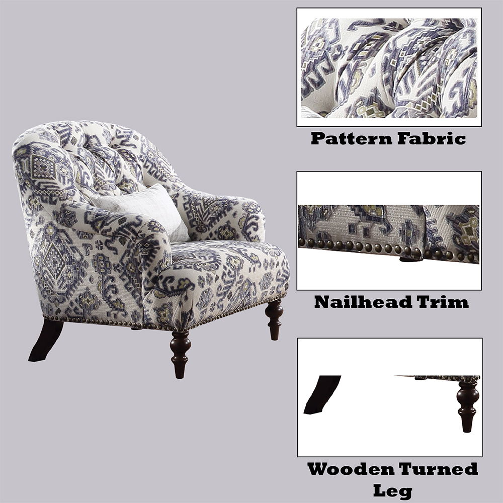 Saira - Chair With Pillow - Pattern Fabric, beige, view 6