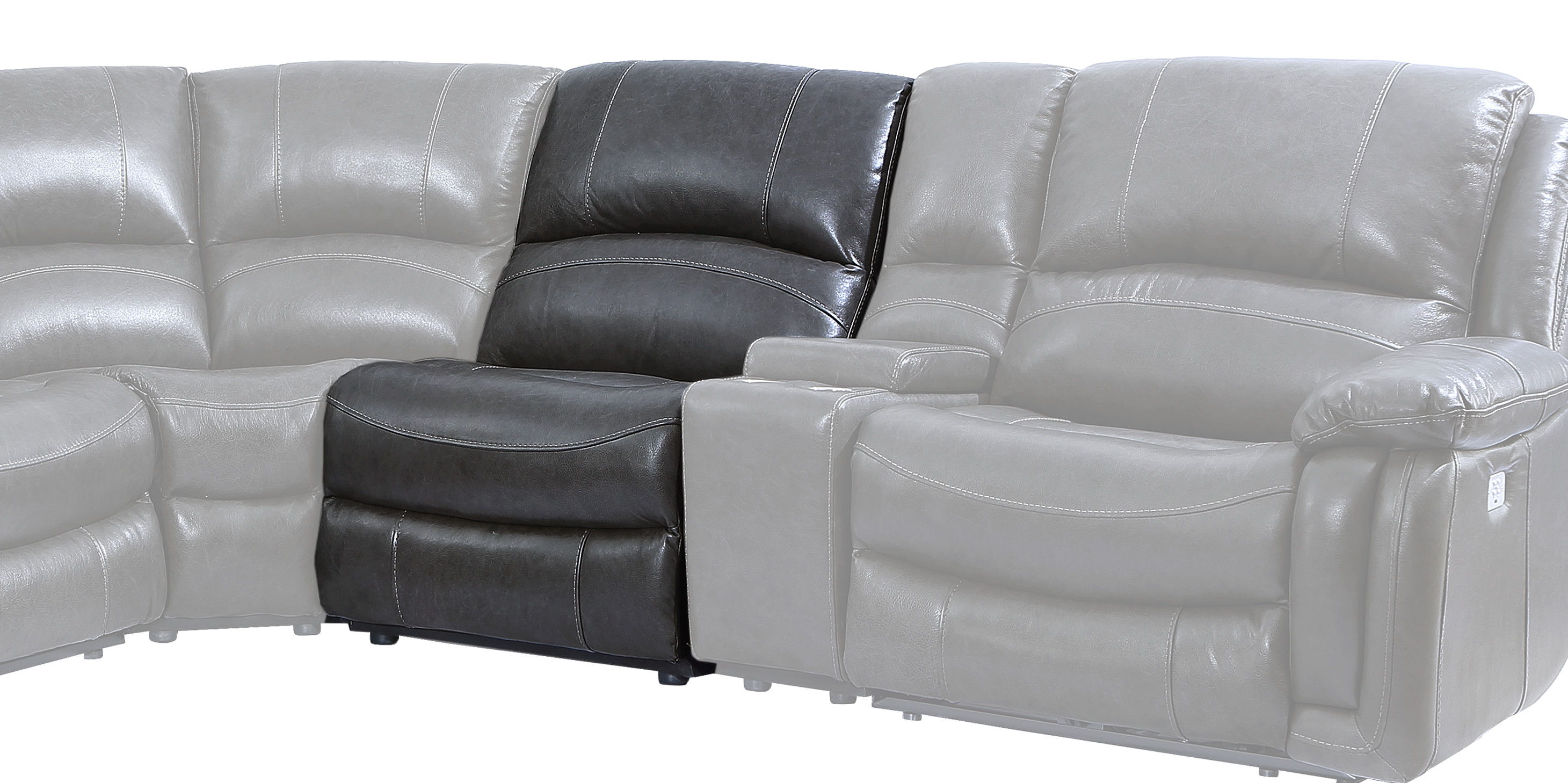 Denver - Armless Dual Power Recliner Chair - Brown