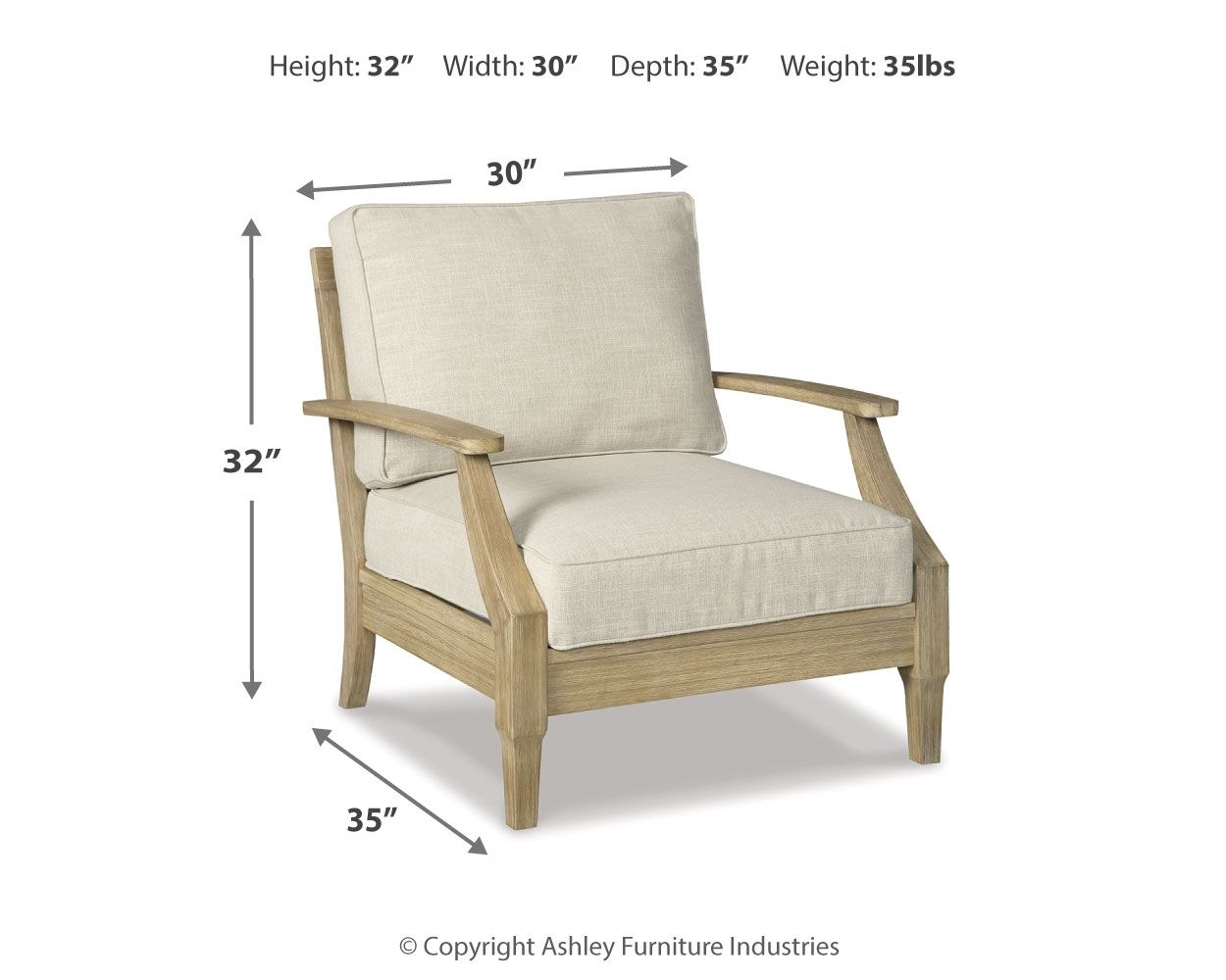 Ashley Furniture Clare View - 3 Pc. - Lounge Set - Beige - Image 5