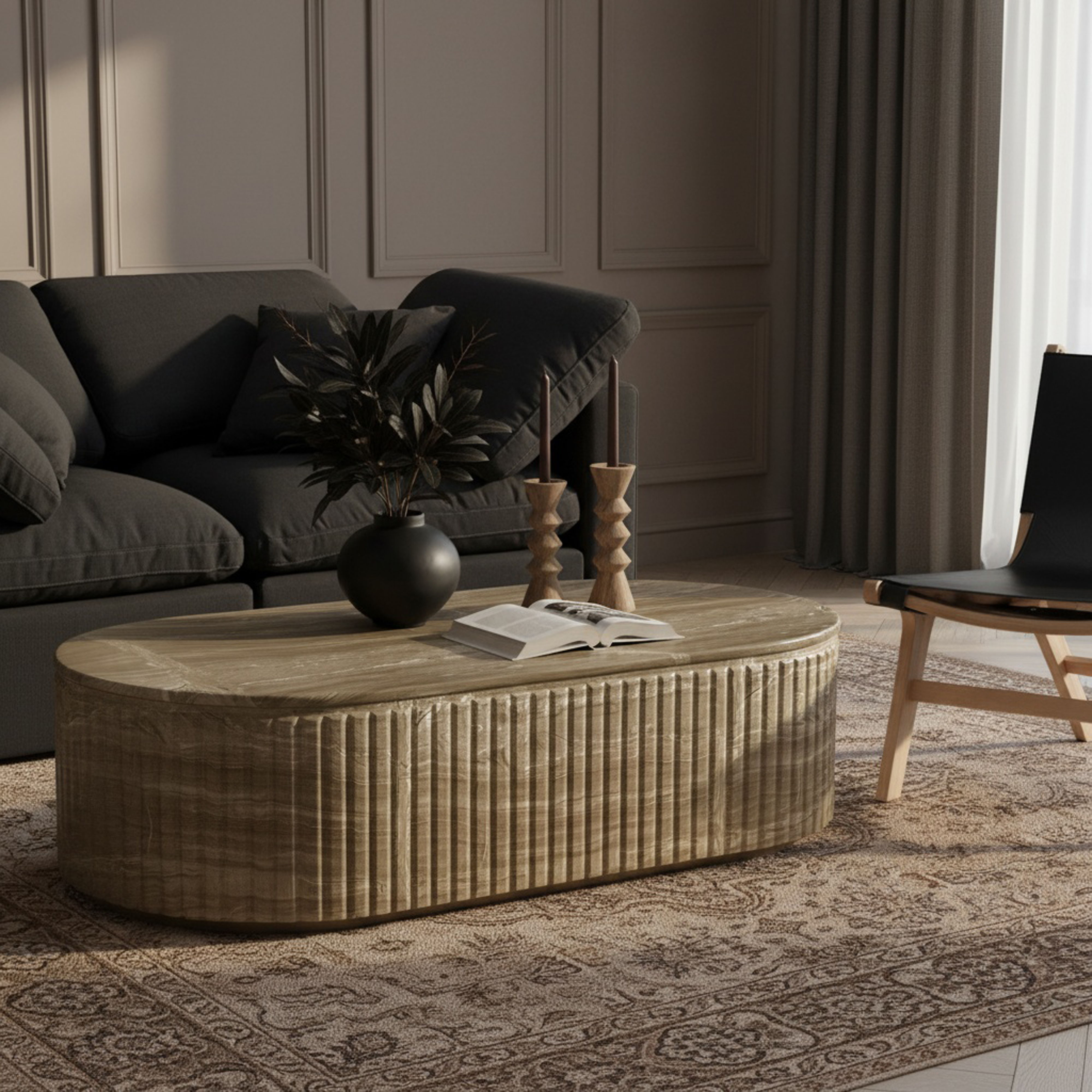Catania - Concrete Indoor / Outdoor Coffee Table - Beige