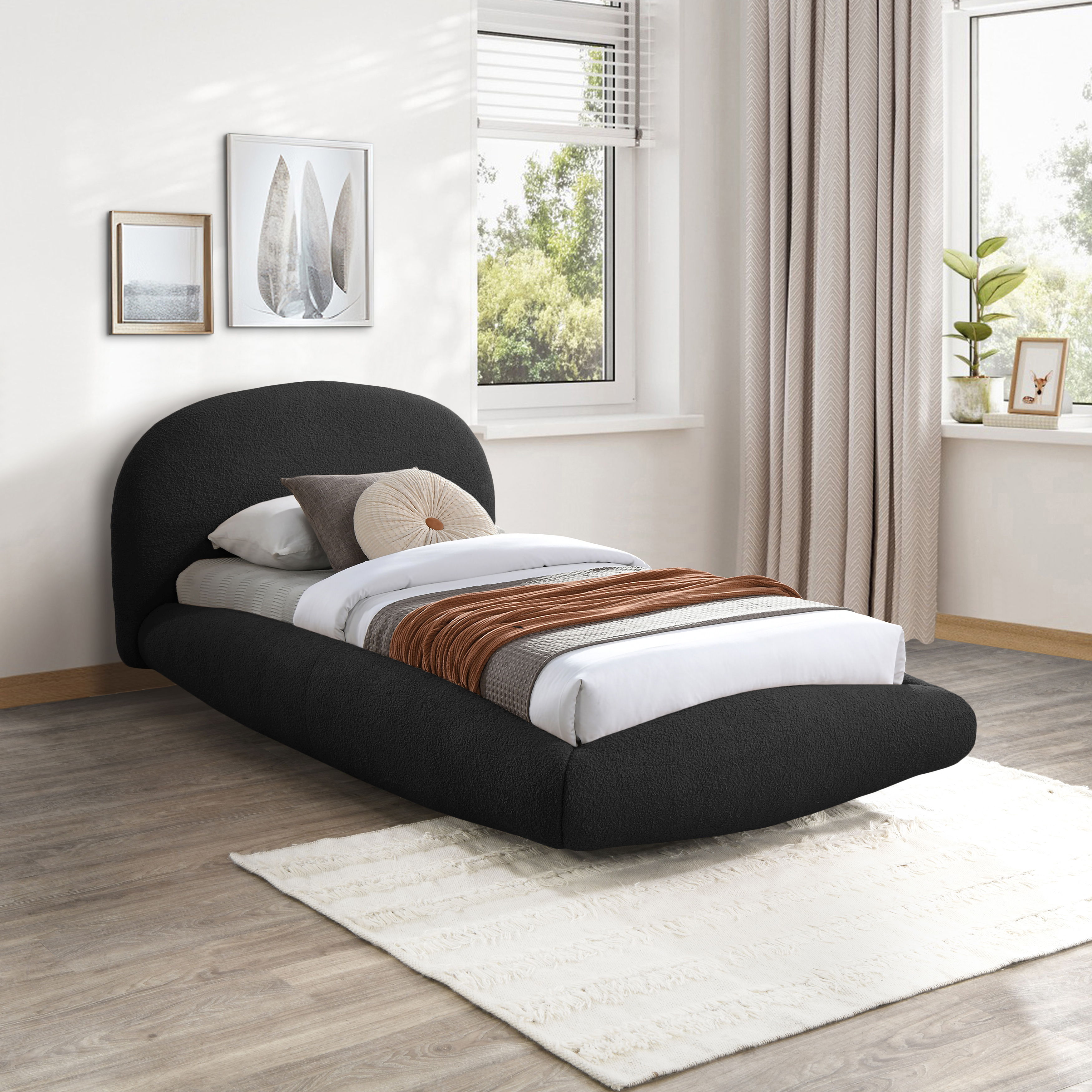 Genesis - Twin Bed - Black