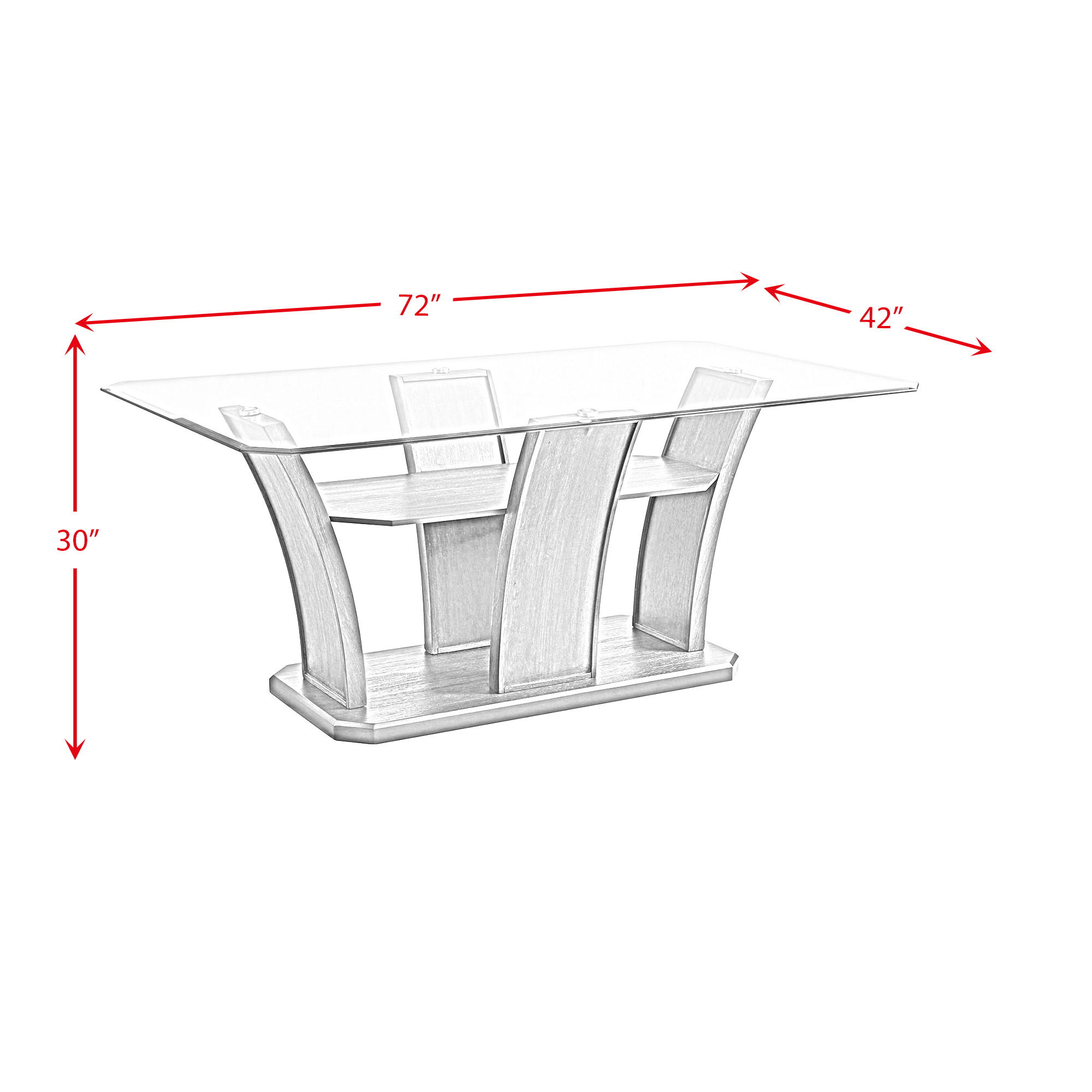 Dapper - Rectangular Dining Table - Gray Finish