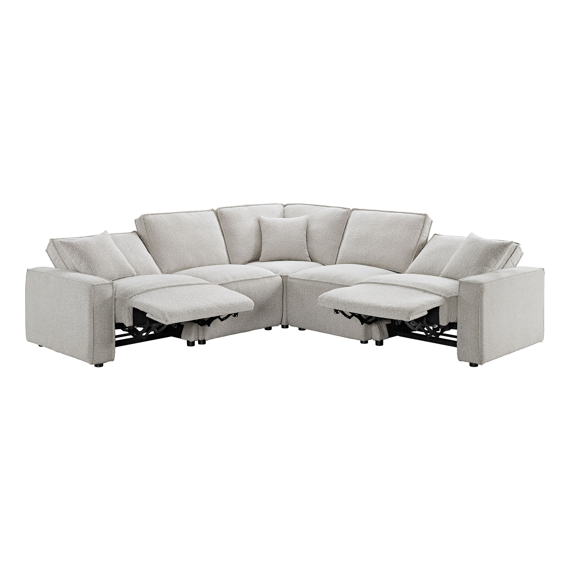 Normandy - 5 Piece Power Motion Sectional Set - Culp Bloke Cotton