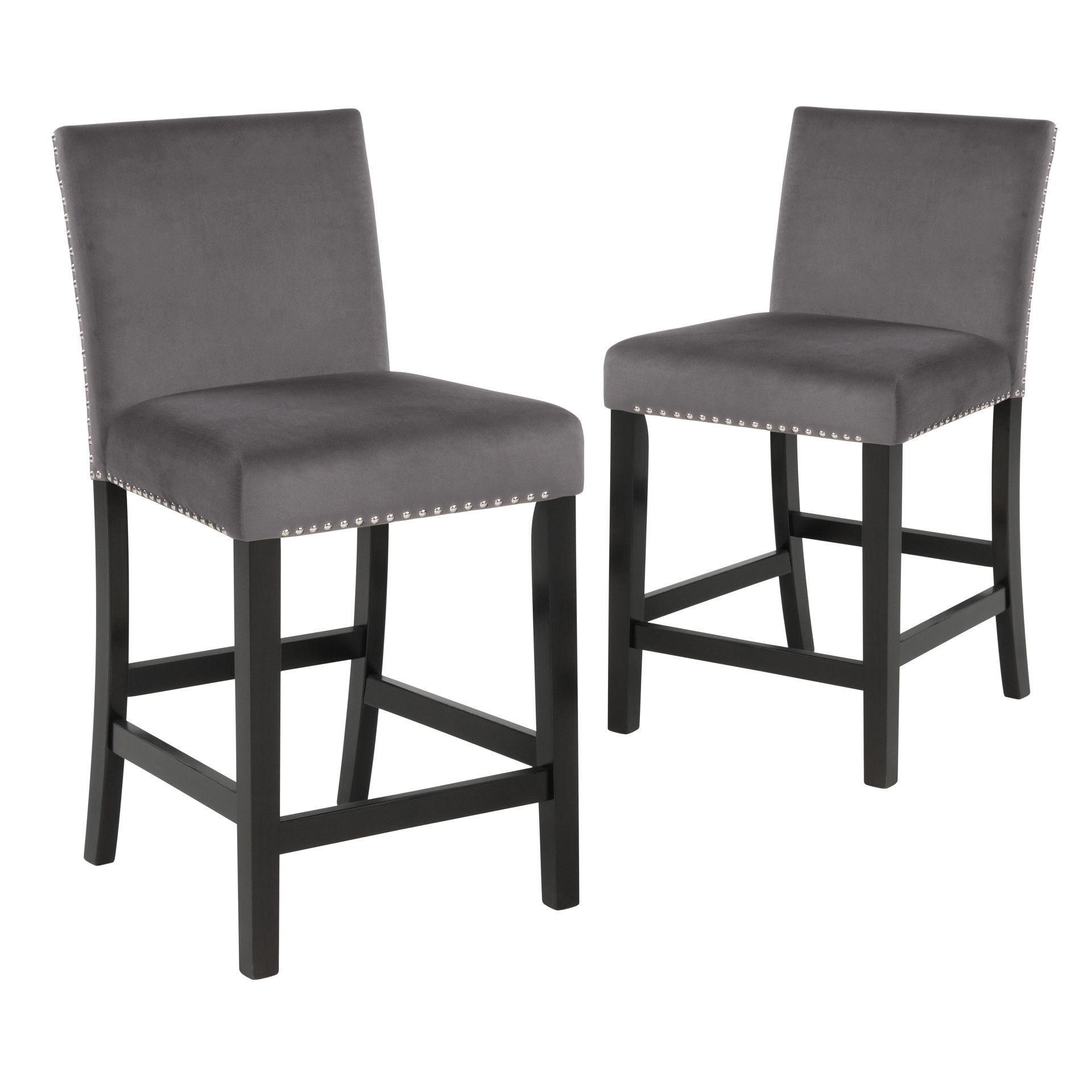 Celeste - Counter Chair (Set of 2) - Gray