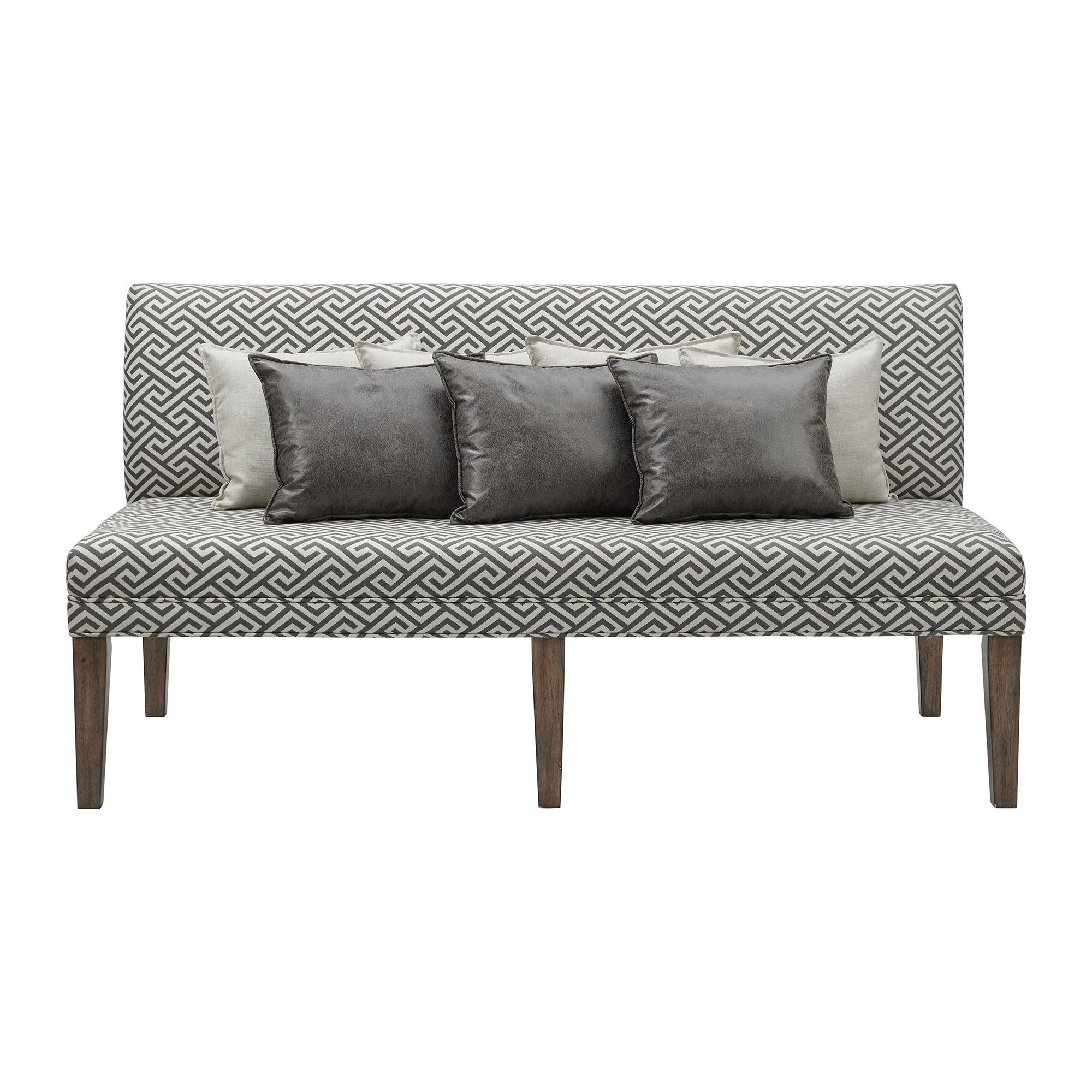 Gramercy - Upholstered Dining Settee - Dark Brown