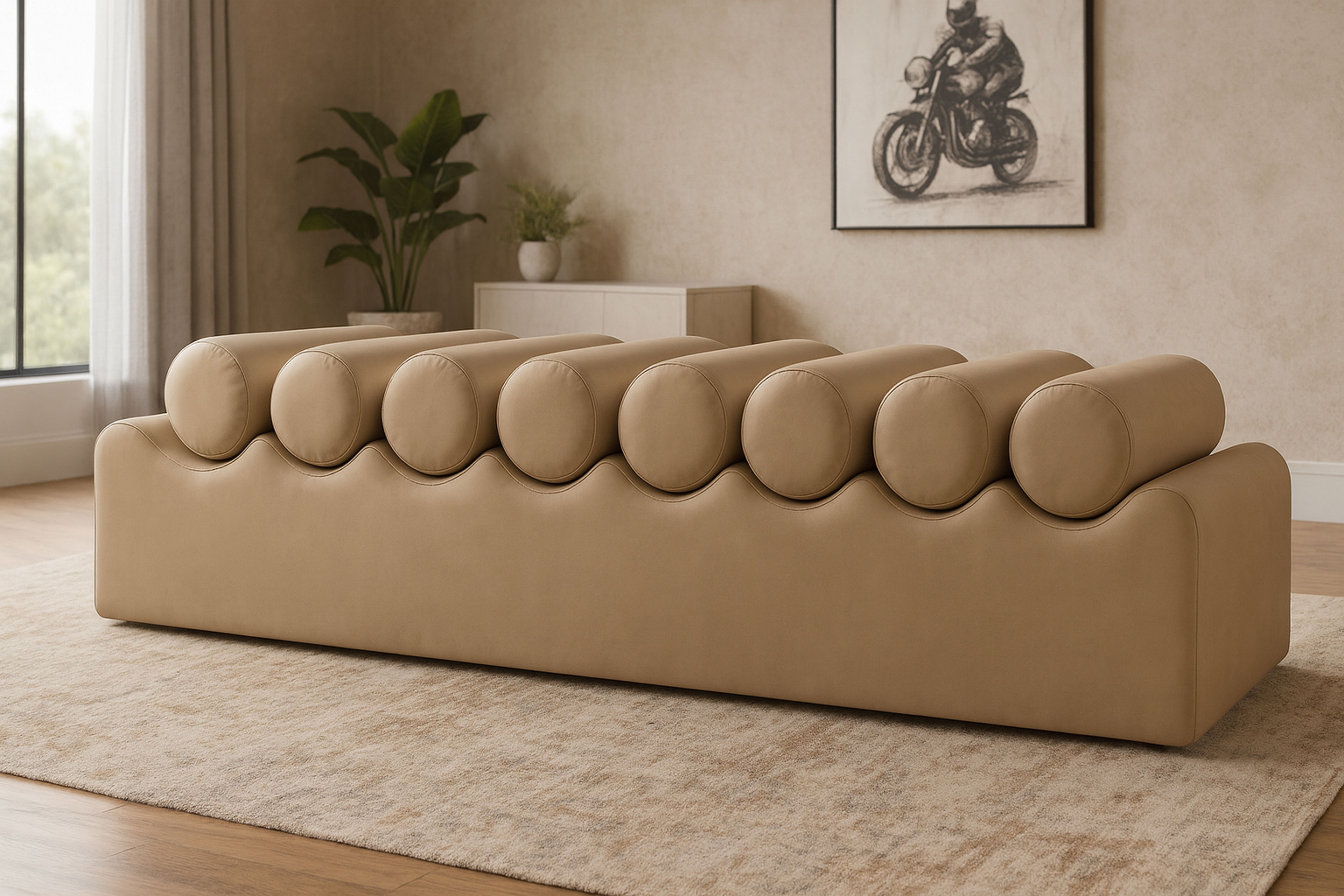 Rumble - 72" Bench - Tan