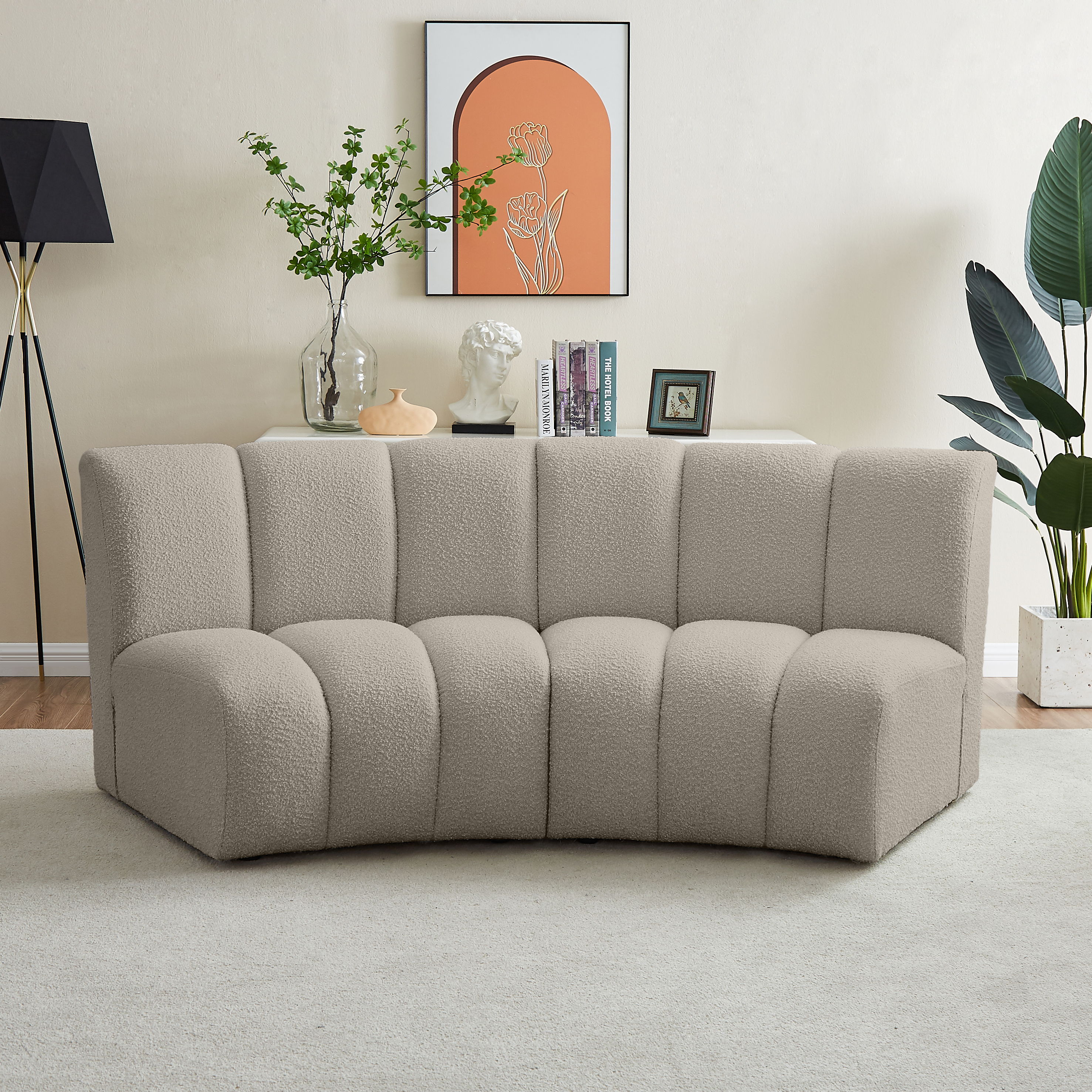 Infinity - 2 Piece Modular Sectional - Light Brown