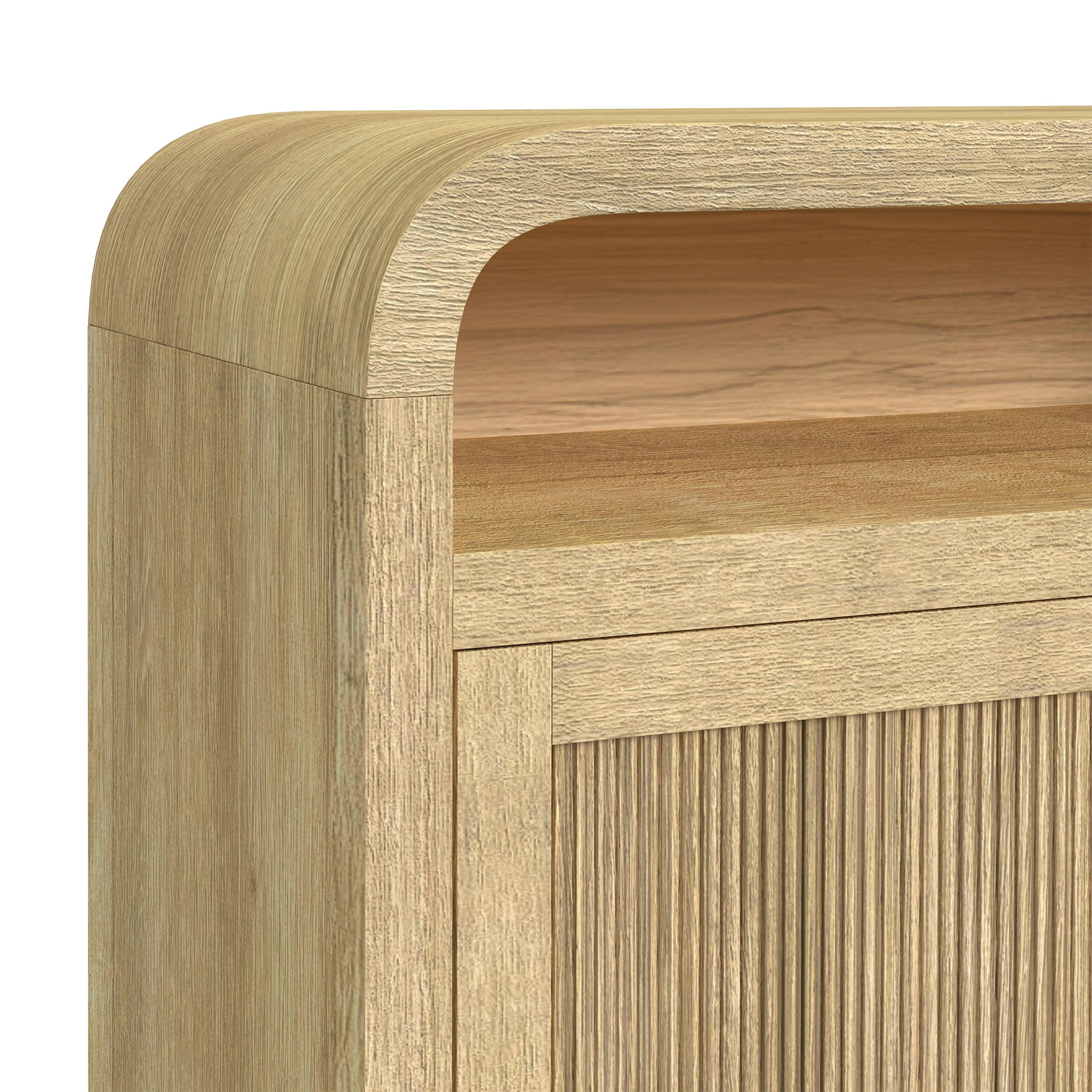 Ridgemont - 70" TV Console Without Fireplace Insert - Natural