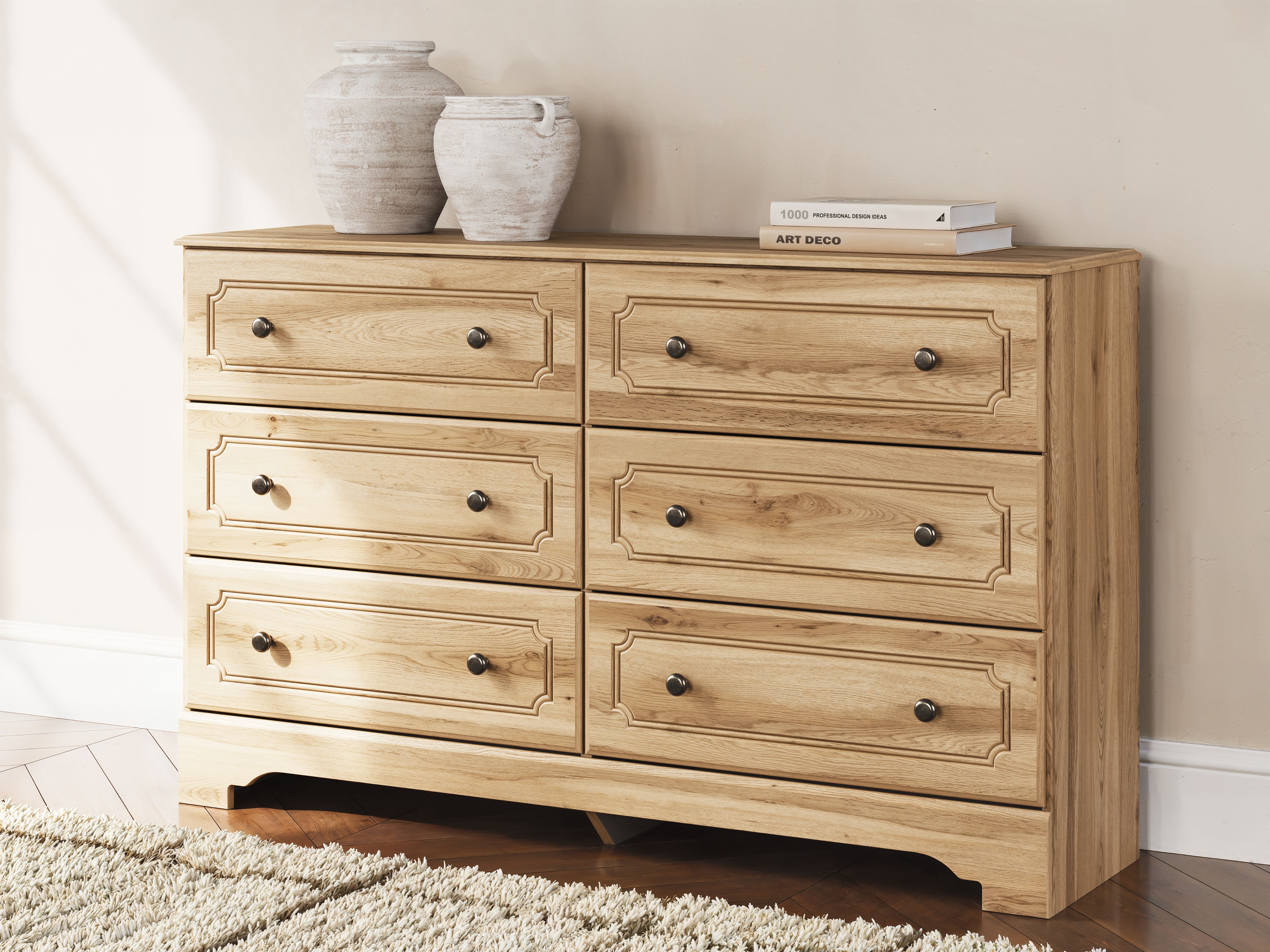 Ashley Furniture Aleaport - Six Drawer Dresser - Warm Brown - Image 9