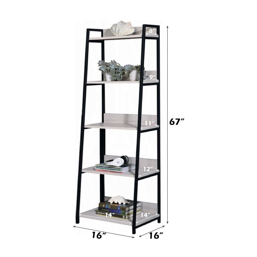 Wendral - 16"L Bookshelf - Natural & Black, beige, view 3