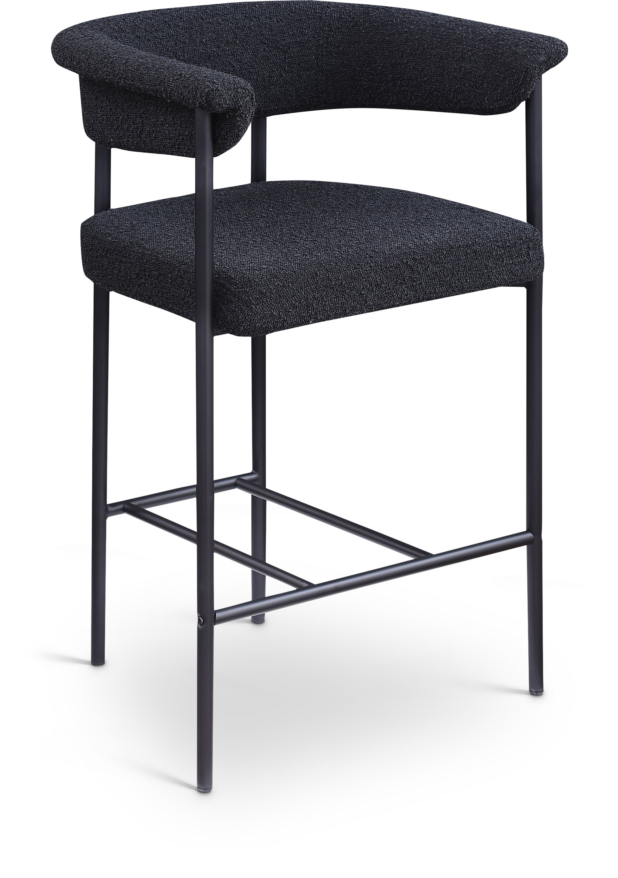 Malin - Boucle Counter Stool (Set of 2) - Black