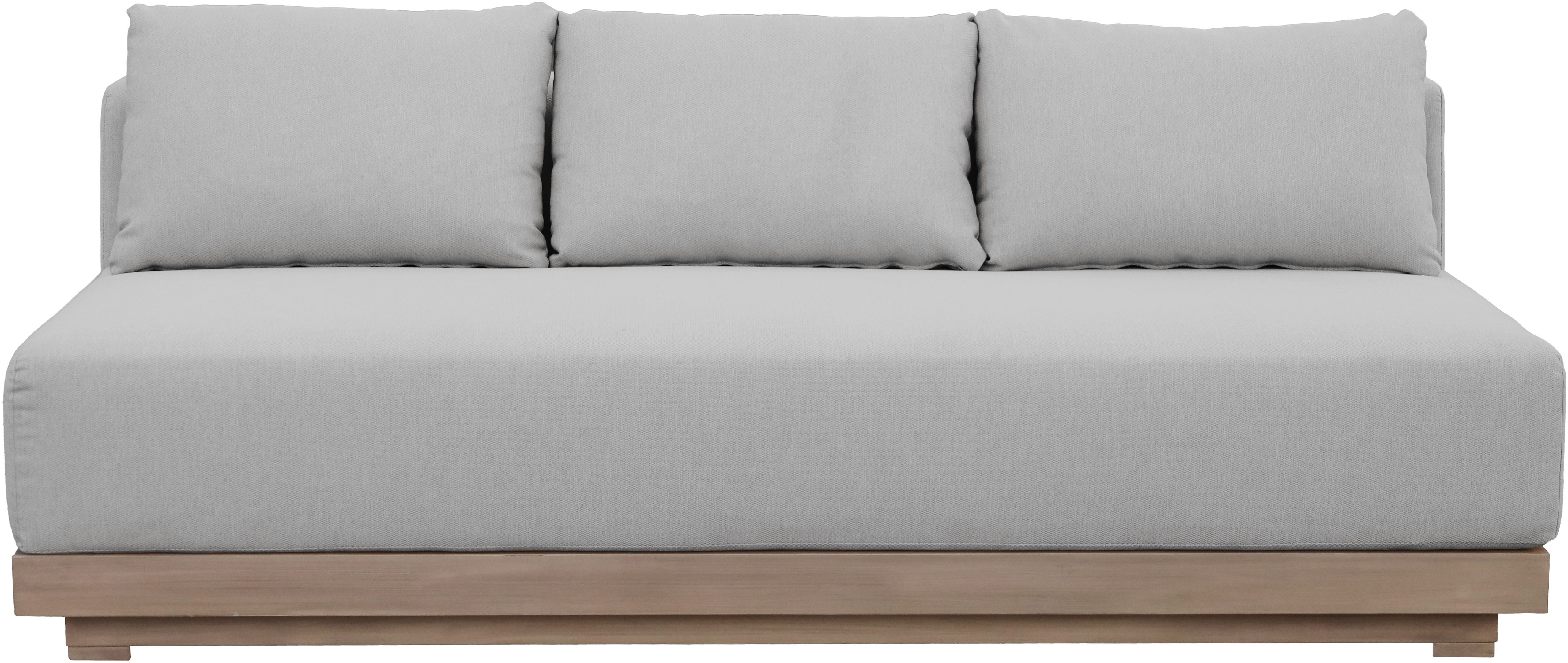Solace - Olefin Performance Fabric Outdoor Patio Modular Sofa - Gray