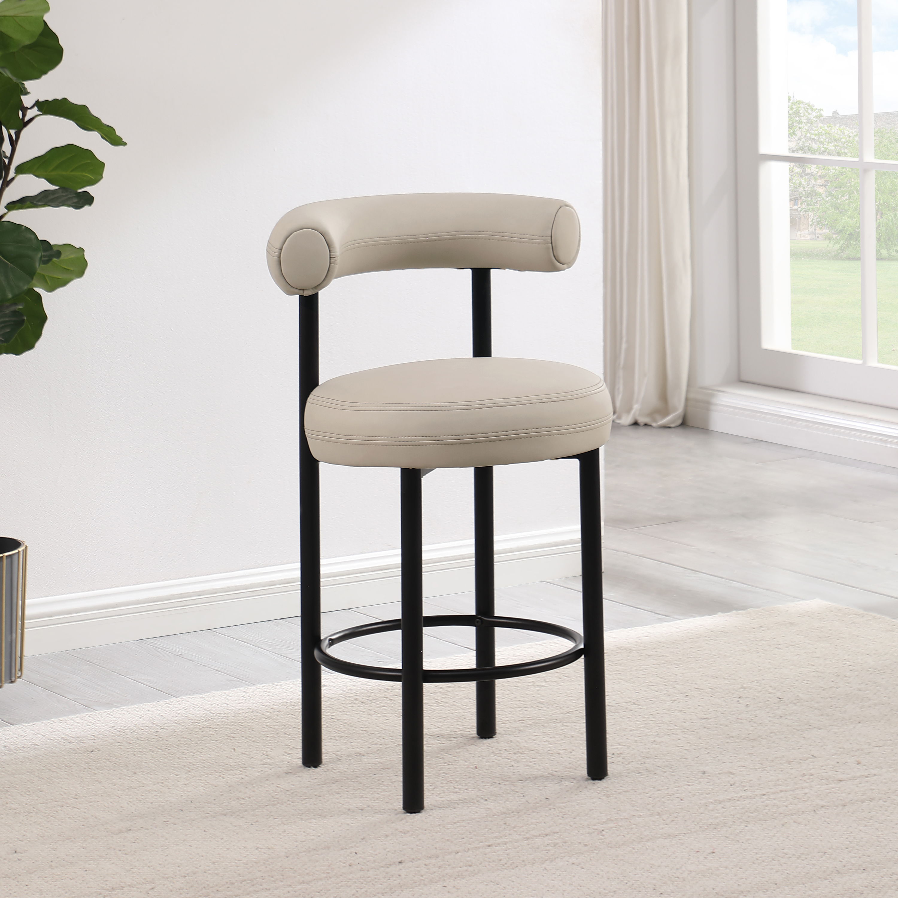 Bordeaux - Counter Stool (Set of 2) - Taupe