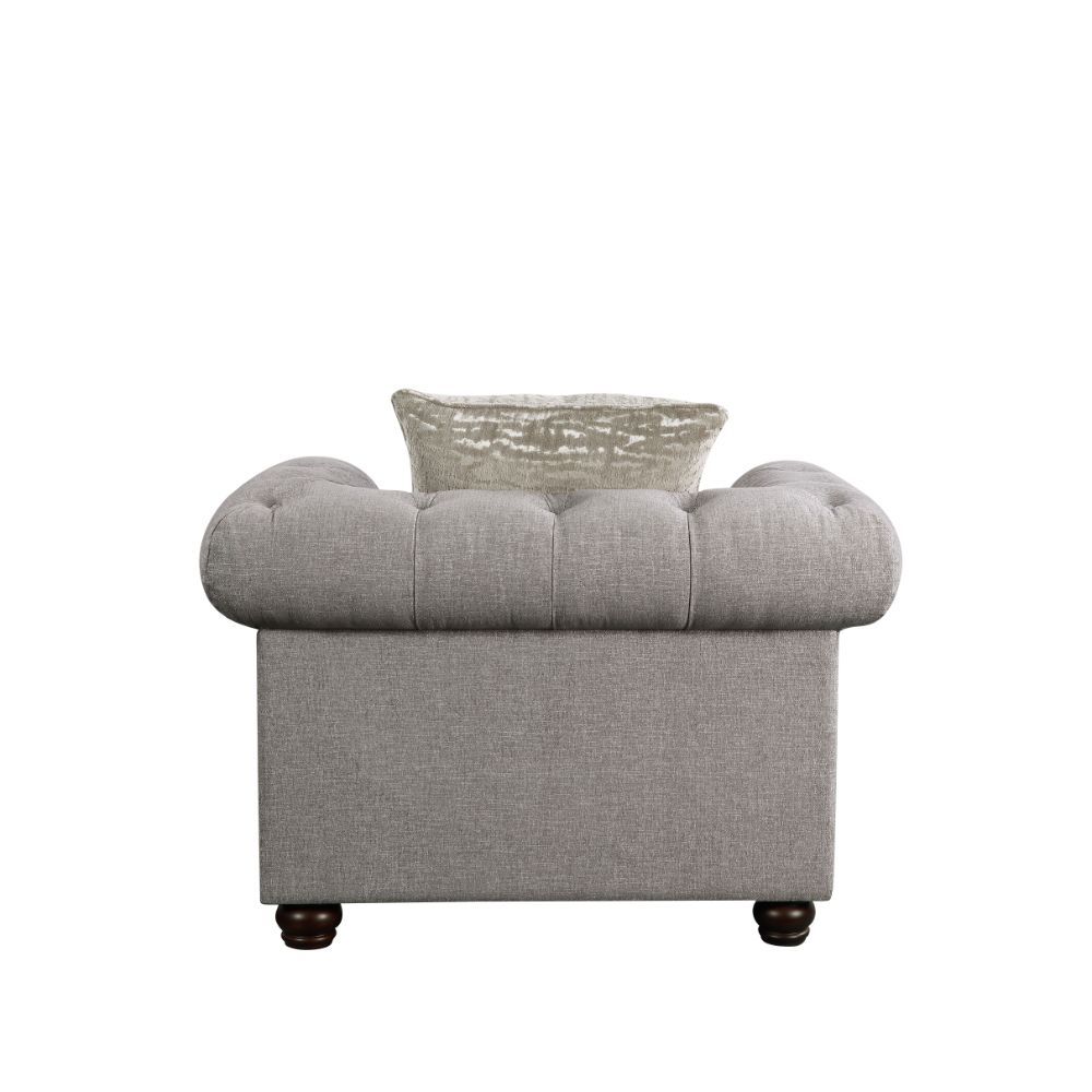 Gardenia - Chair - Gray Fabric, gray, view 3