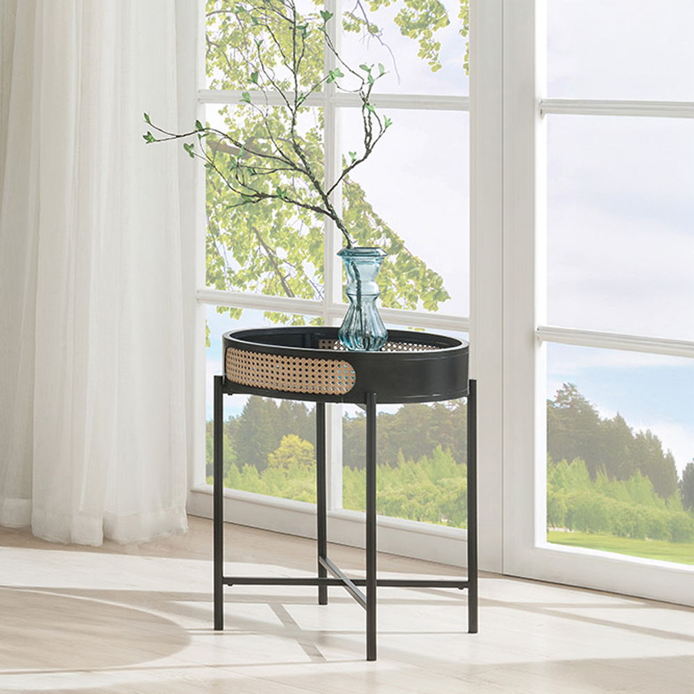 Colson - End Table - Black, black, view 6