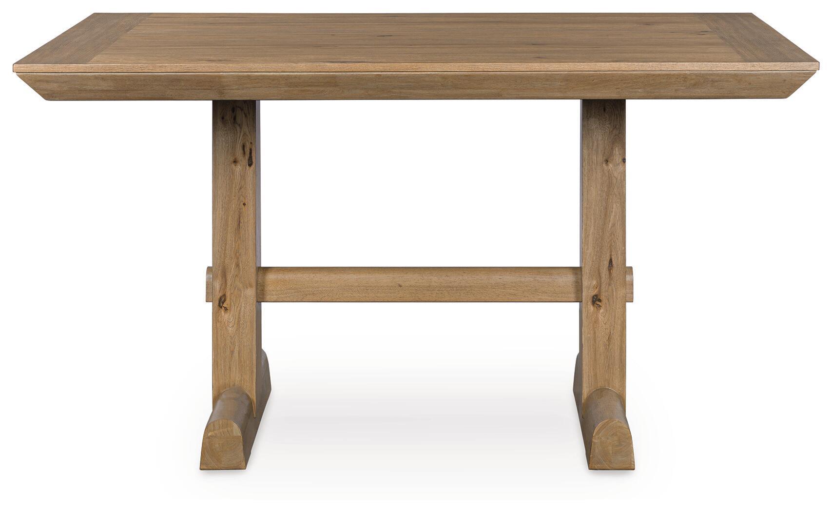 Ashley Furniture Ridgester - Rectangular Dining Room Counter Table - Light Brown - Image 3